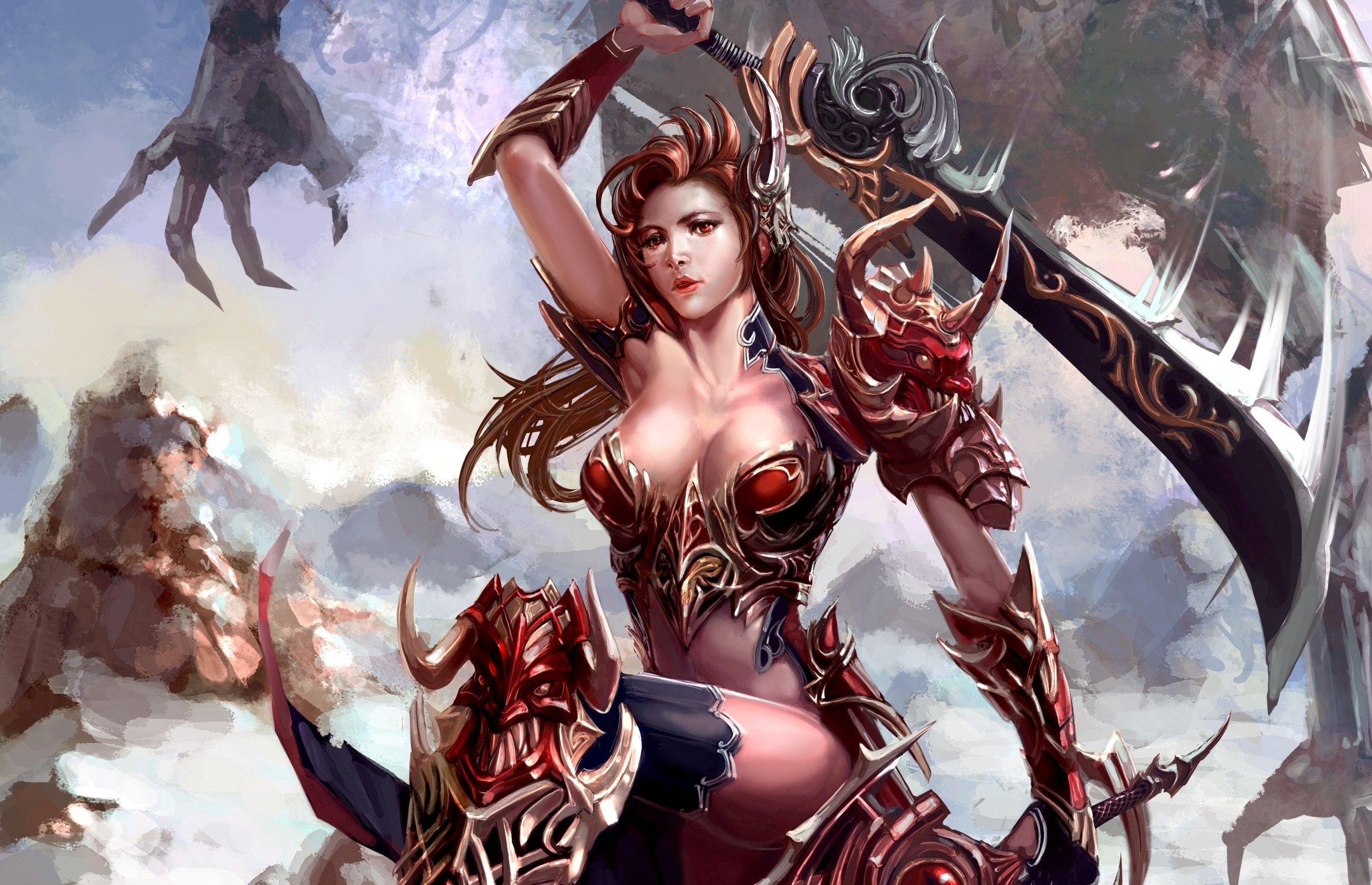 Fantasy Girl Warrior Wallpapers Wallpaper Cave