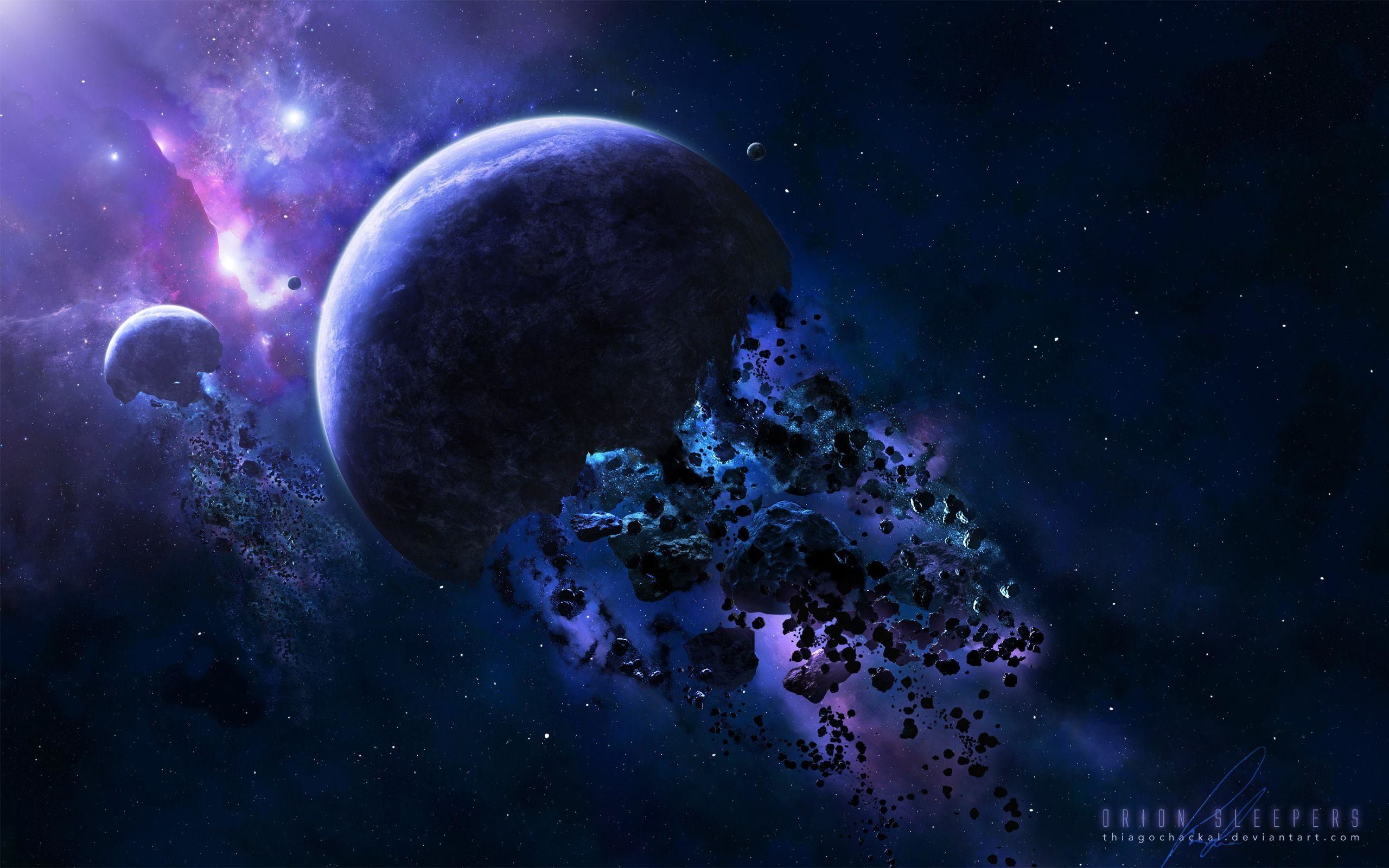 Asteroid Planet Explosion Wallpaper, HD Space 4K Wallpaper