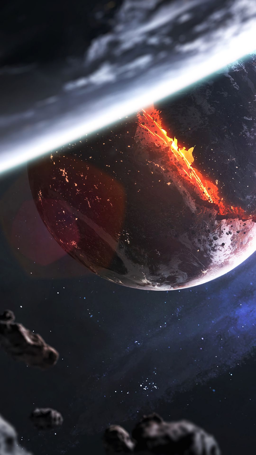Planet Explosion, Asteroids, Meteors