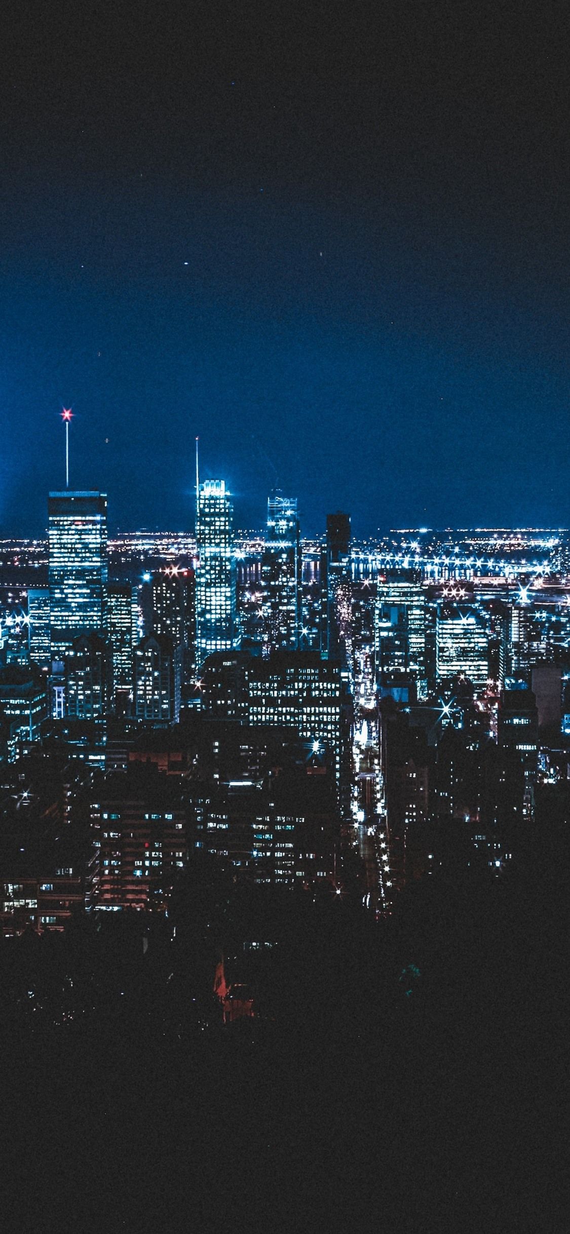 Wallpaper City at night, illumination, skyscrapers, Montreal