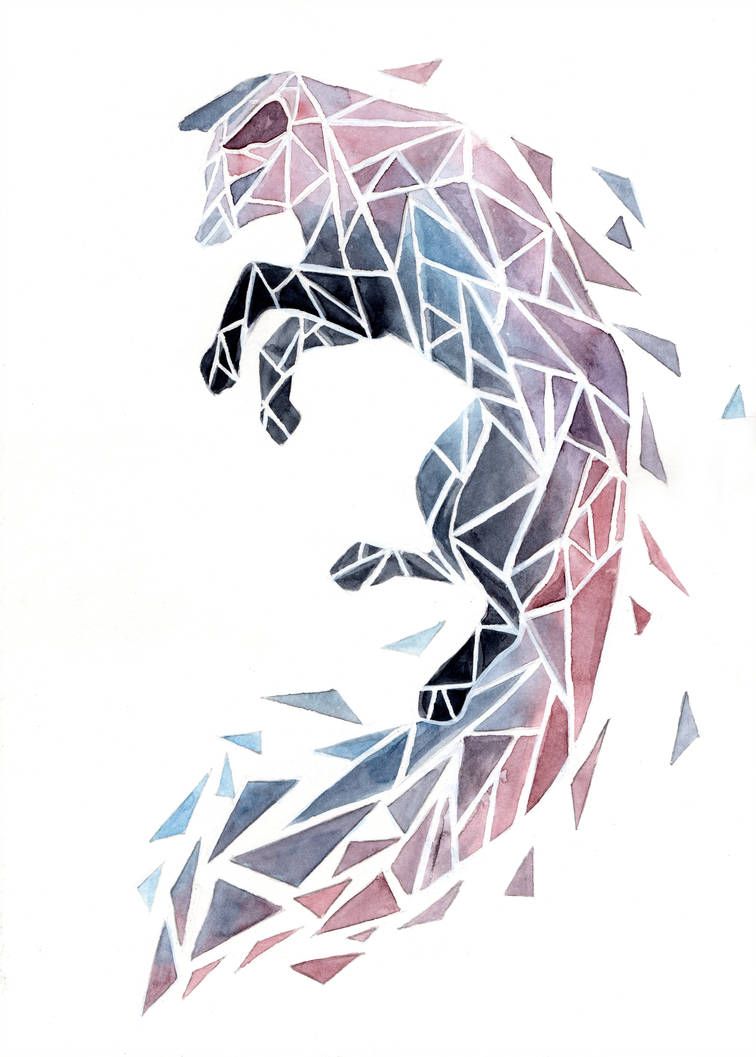 GeometriCat. Geometric art animal