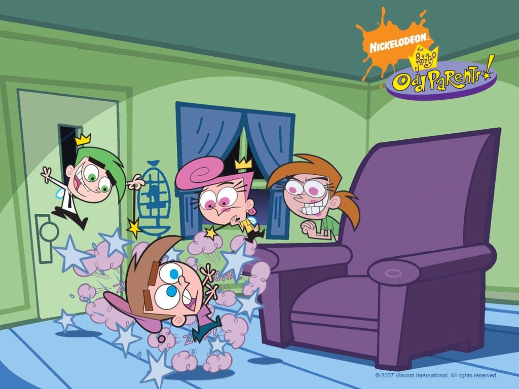 Cosmo, Wanda, Timmy and Vicky! Fairly OddParents Wallpaper