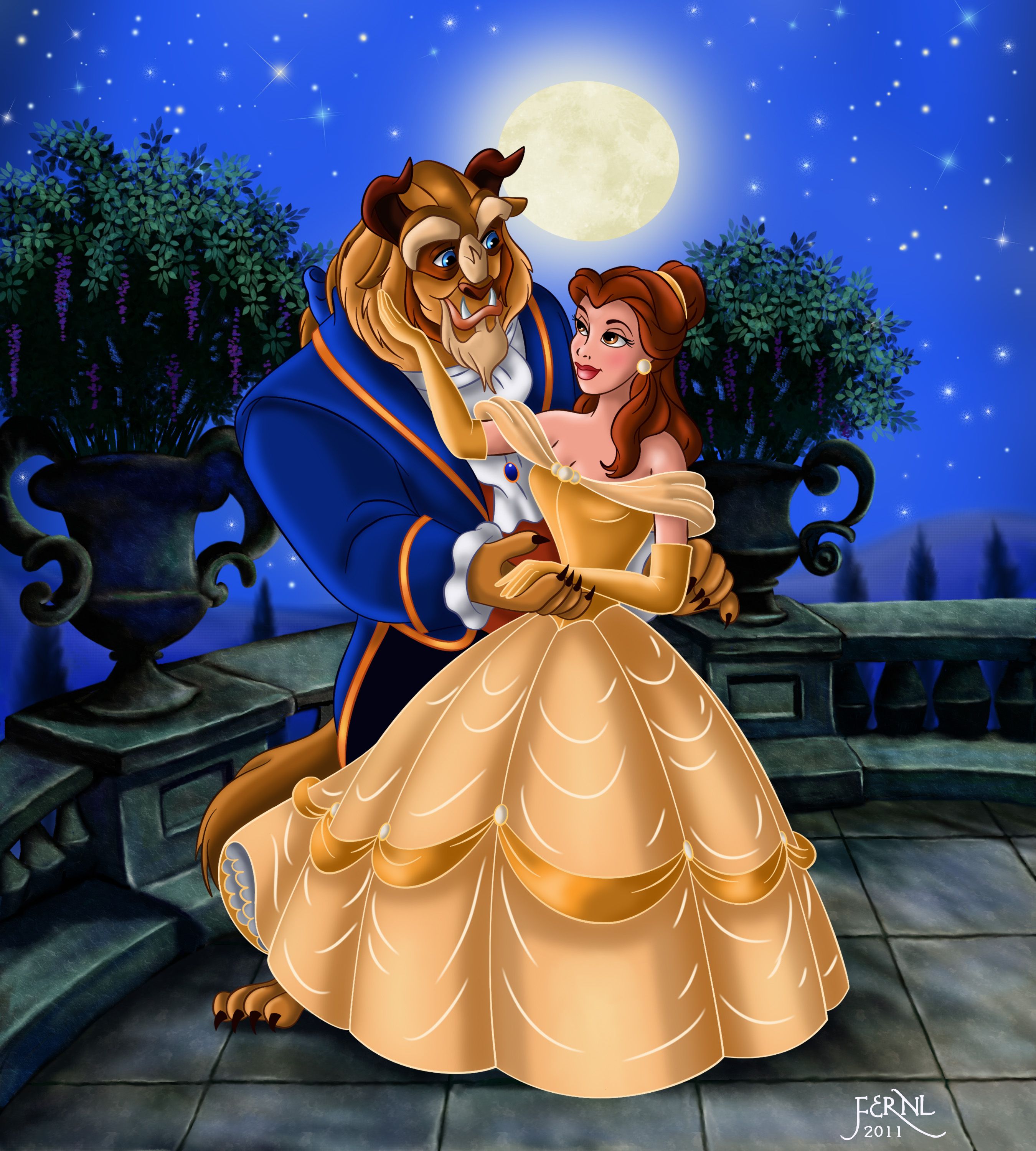 Beauty and the Beast HD Background for iPod
