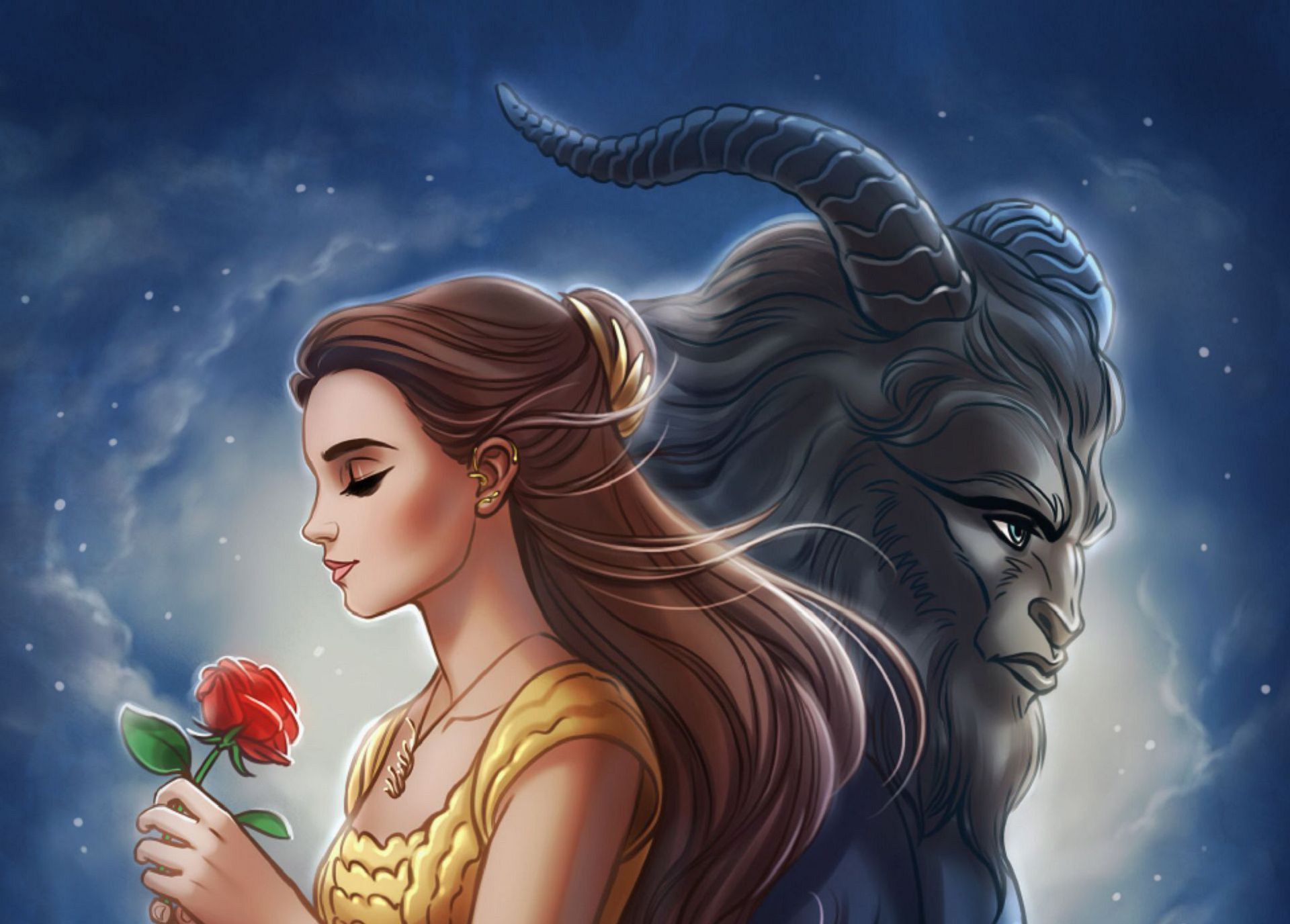 Belle Beauty And The Beast Wallpaper And The Beast