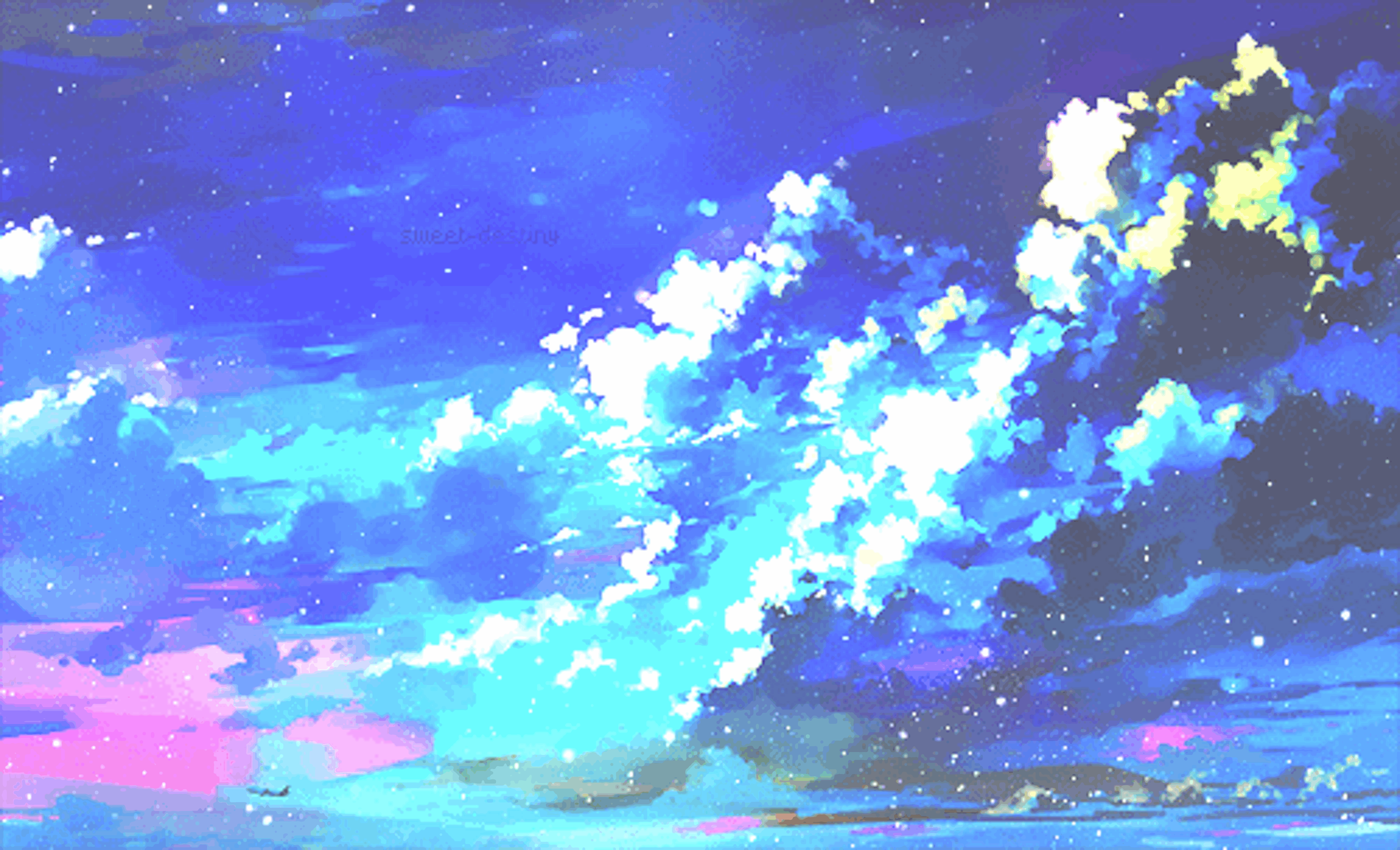 Blue Wallpapers Aesthetic Anime.