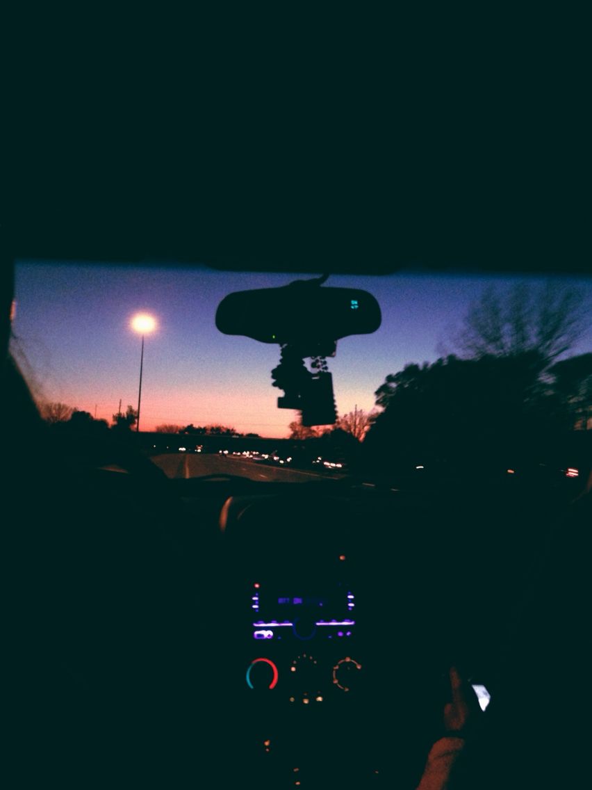 Night drive, long talks and music. Sky aesthetic