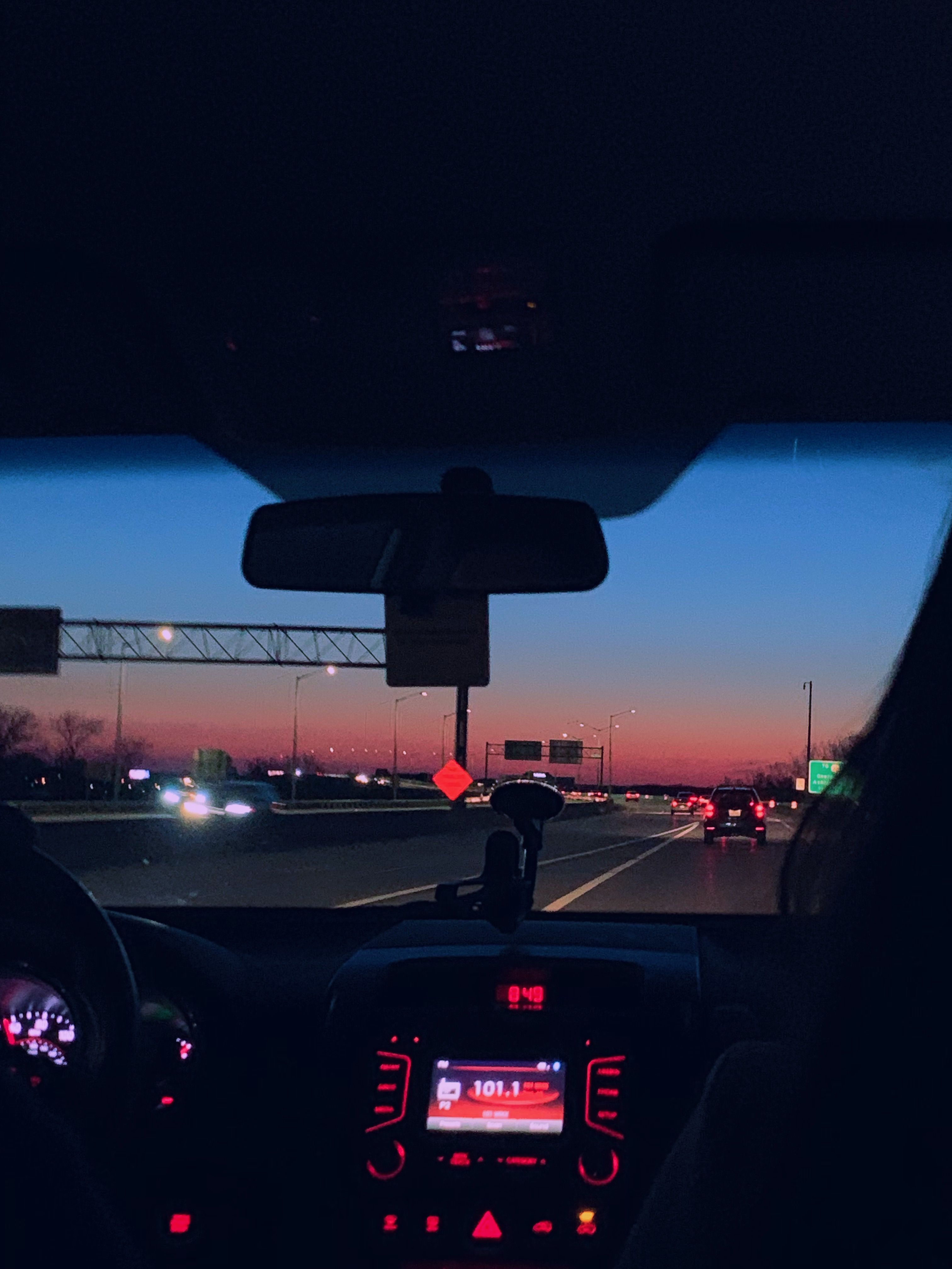 sunset #driving #aesthetic #edit #colors. Night aesthetic