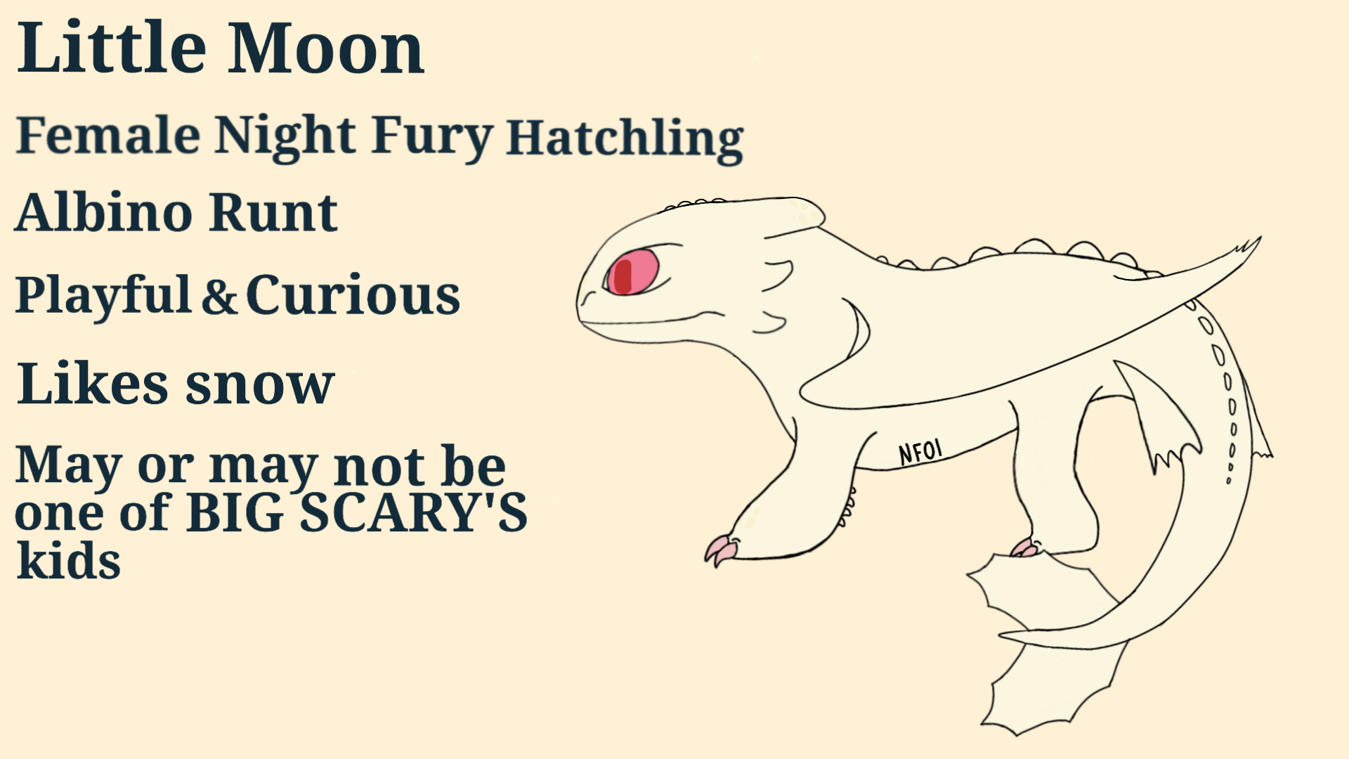 albino night fury