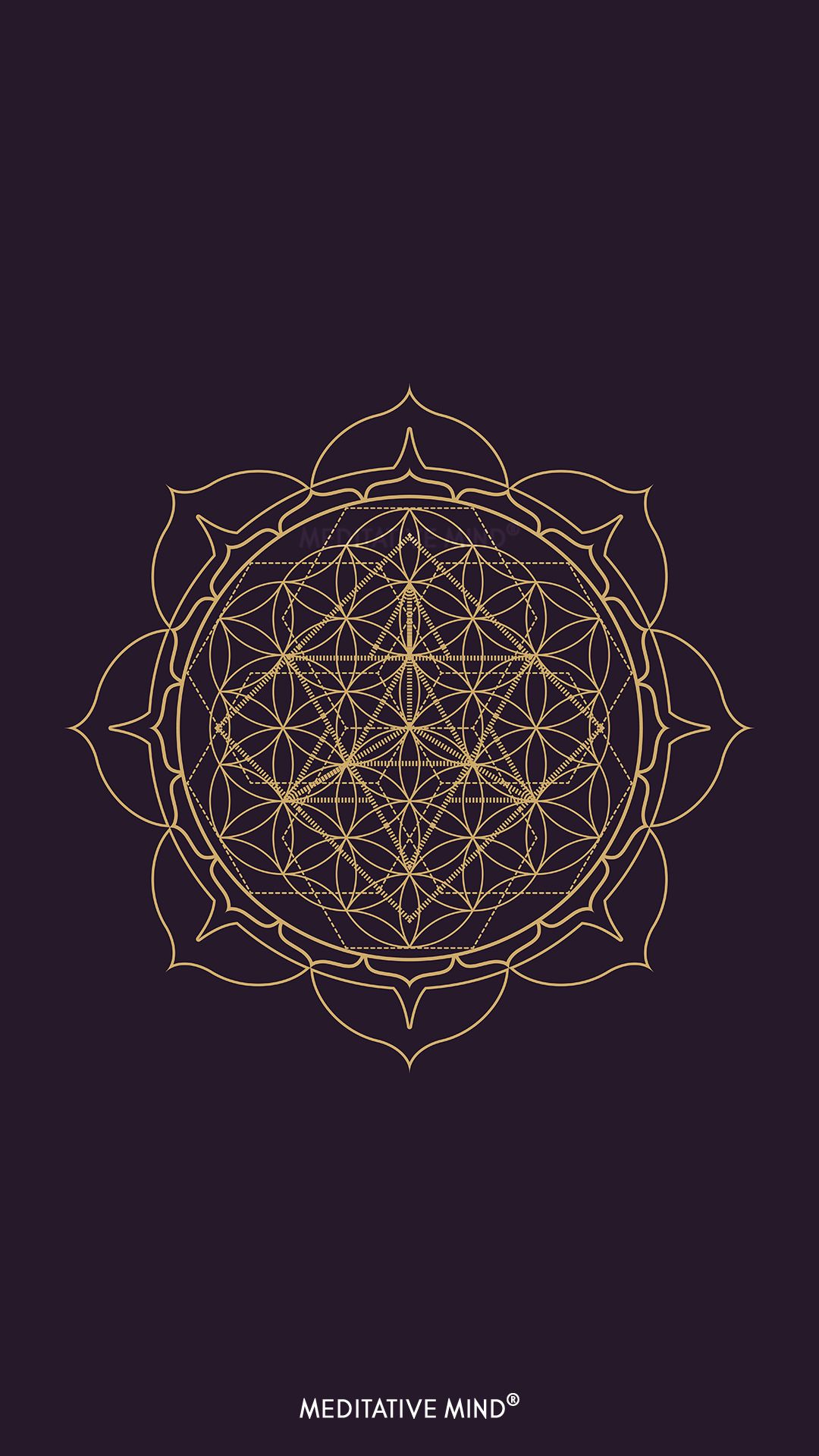 Sacred Geometry Black Gold