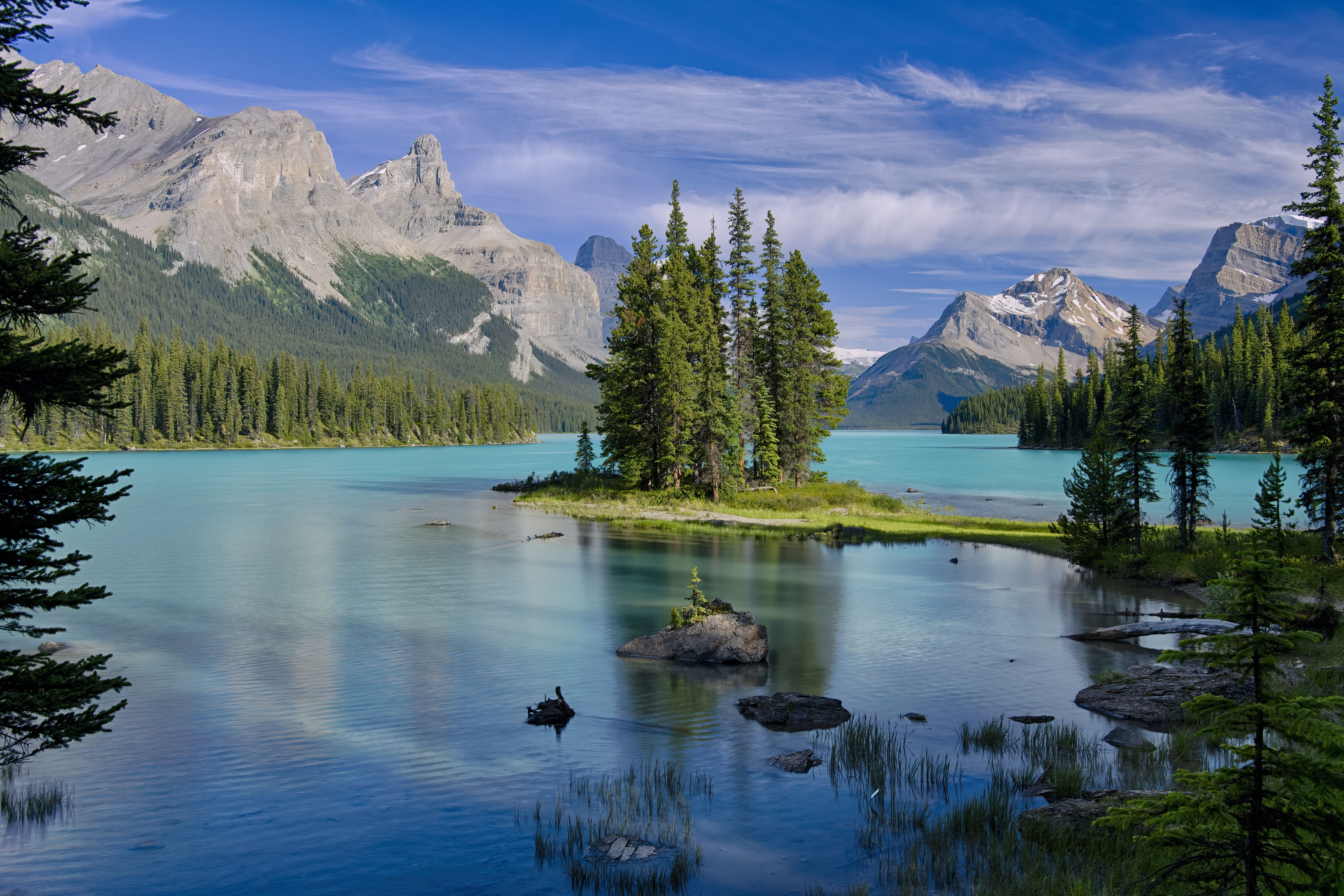 Photos for free mountains, Jasper national Park, sky the desktop