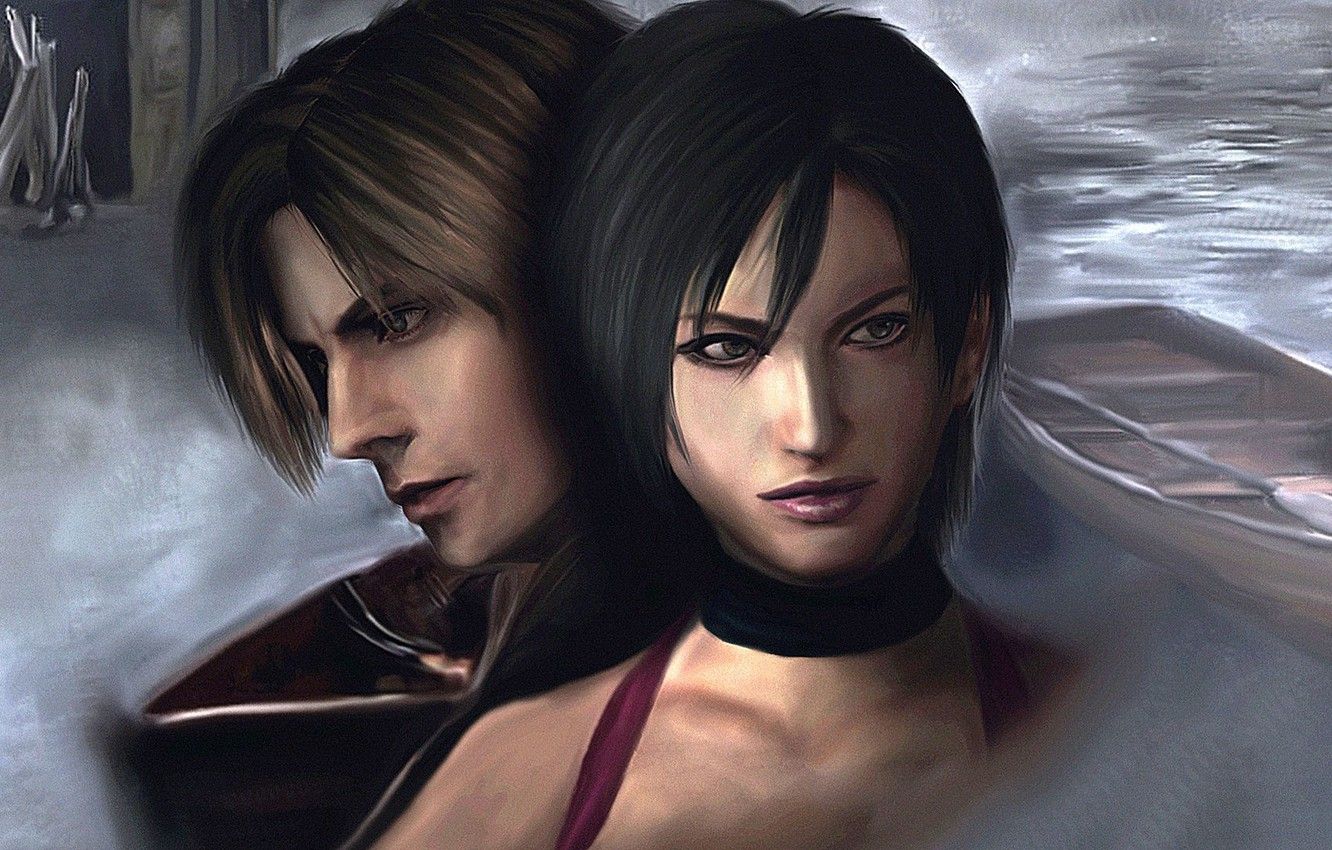 Wallpaper village, horror, leon kennedy, Resident Evil Ada wong