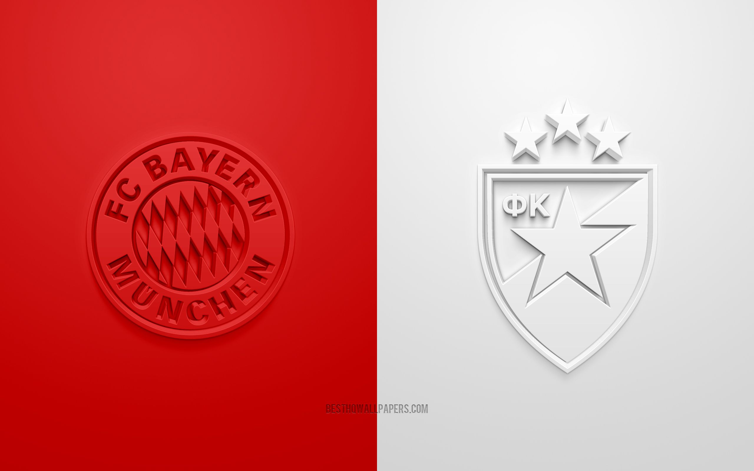 Download wallpaper FC Bayern Munich vs Crvena Zvezda, Champions