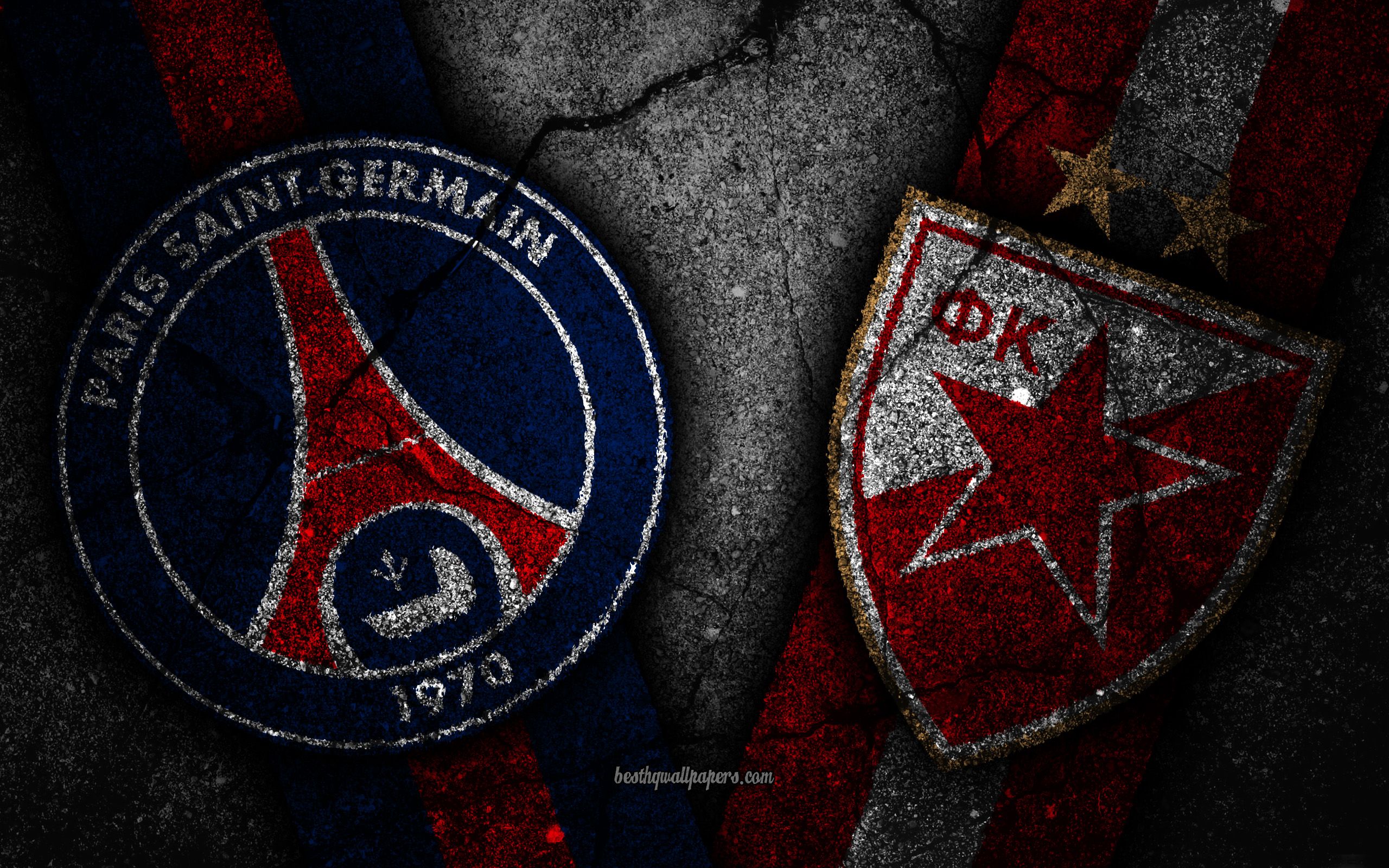 Download wallpaper PSG vs Crvena Zvezda, Champions League, Group