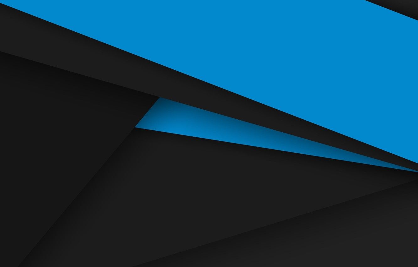 Wallpaper line, blue, black, Android, geometry image for desktop