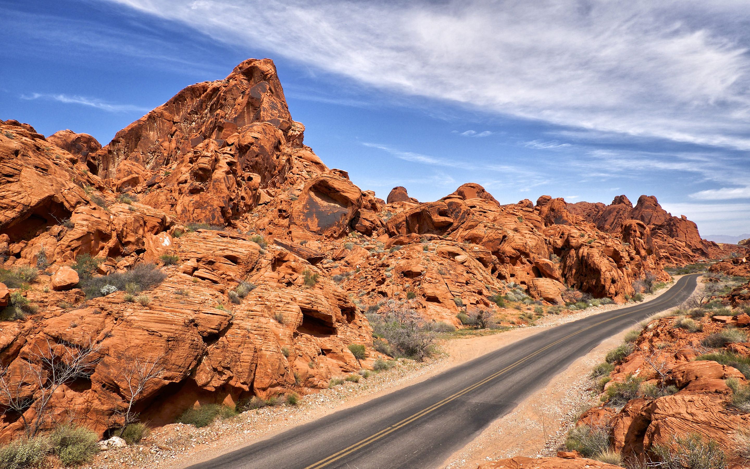 Valley Of Fire State Park, In The Mojave Desert, Lies 50 Miles 80 Km North Of Las Vegas Desktop Hd Wallpapers 2880x1800 : Wallpapers13