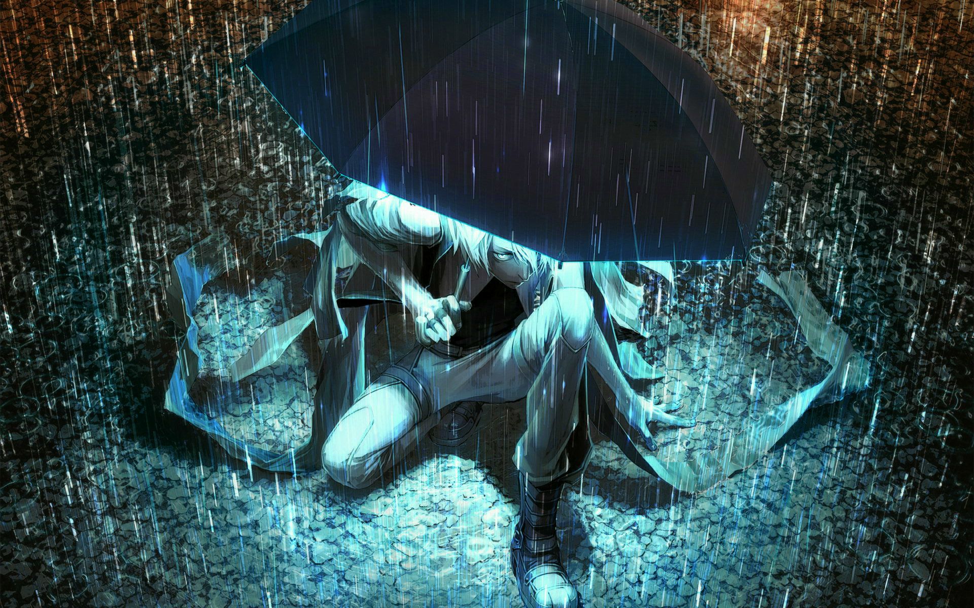 Mist Rain Anime Wallpaper. Anime