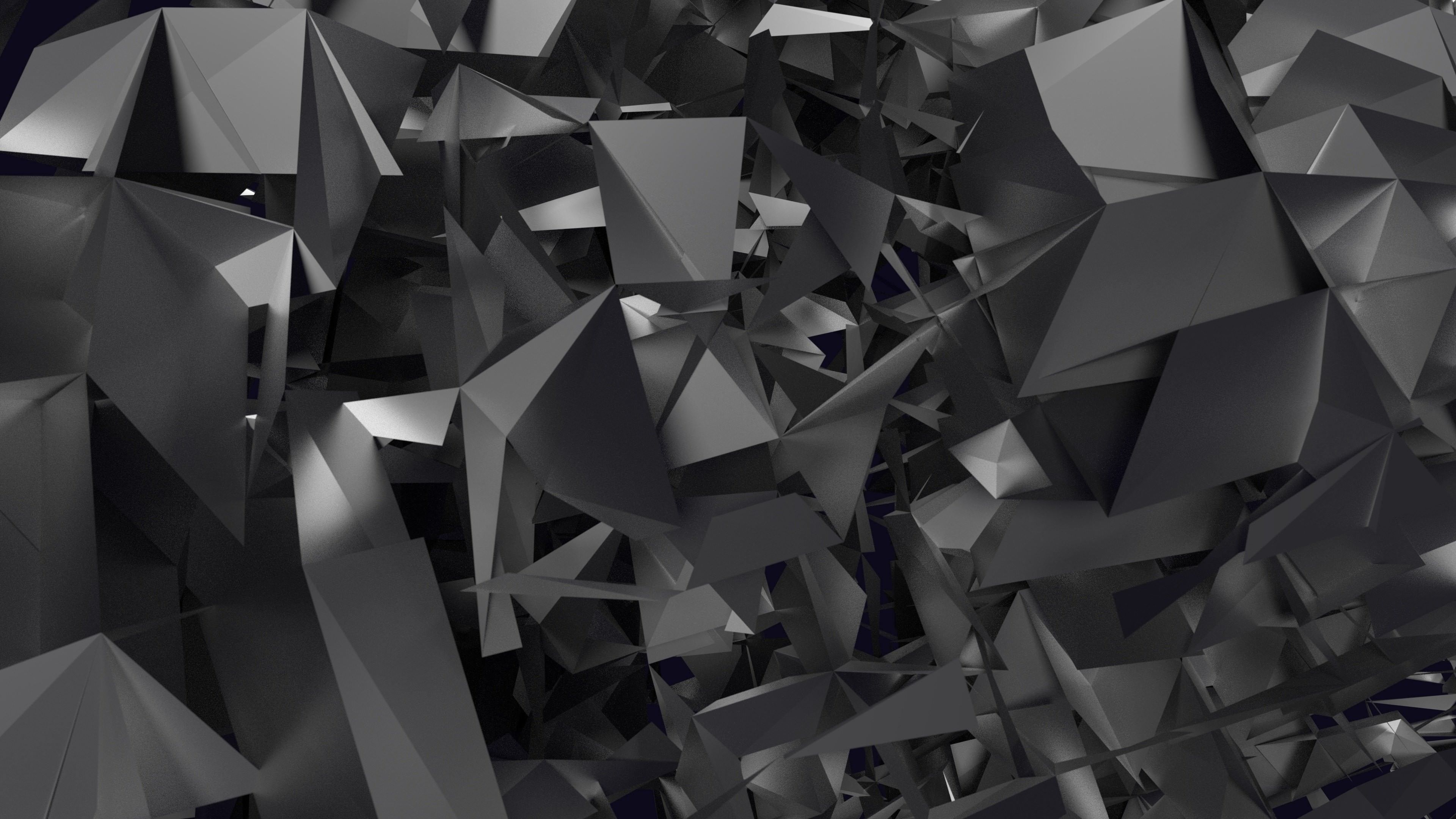 3D Geometry 4K wallpaper
