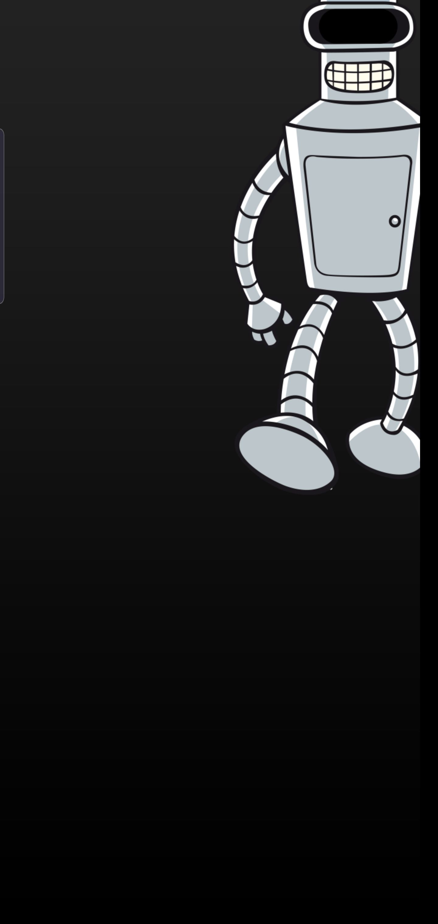 Bender, Futurama S10 5G Screensaver Wallpaper The Notch