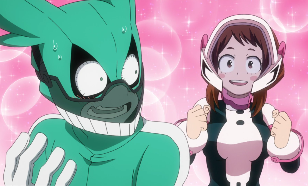 Izuku Midoriya & Ochaco Uraraka vs. Katsuki Bakugo & Tenya Iida