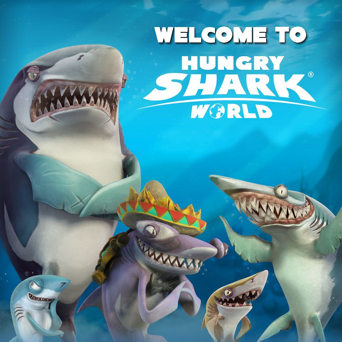 Welcome to the Hungry Shark World Board! Enjoy your stay