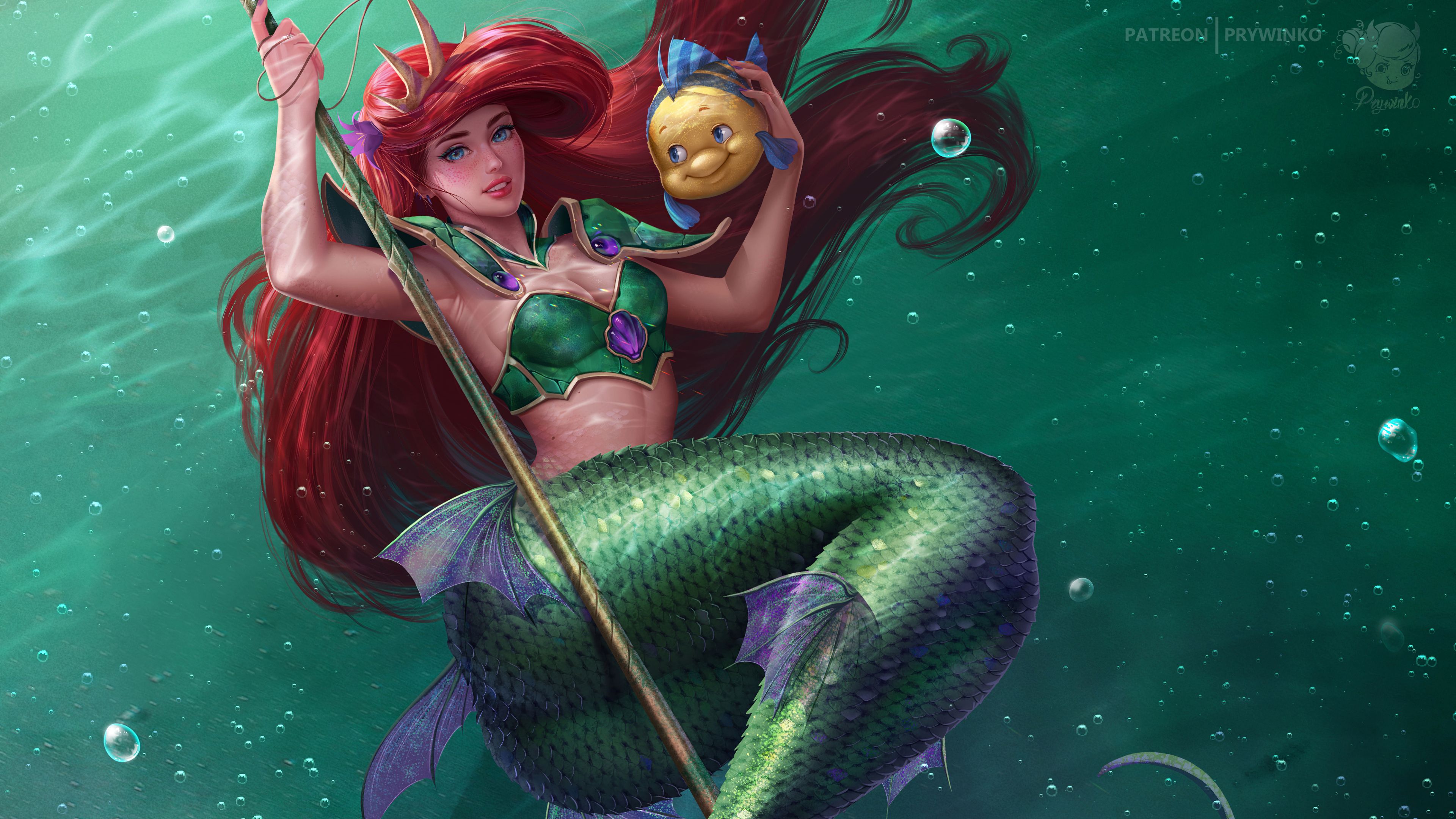 The Little Mermaid 4k Ultra HD Wallpaper. Background Image