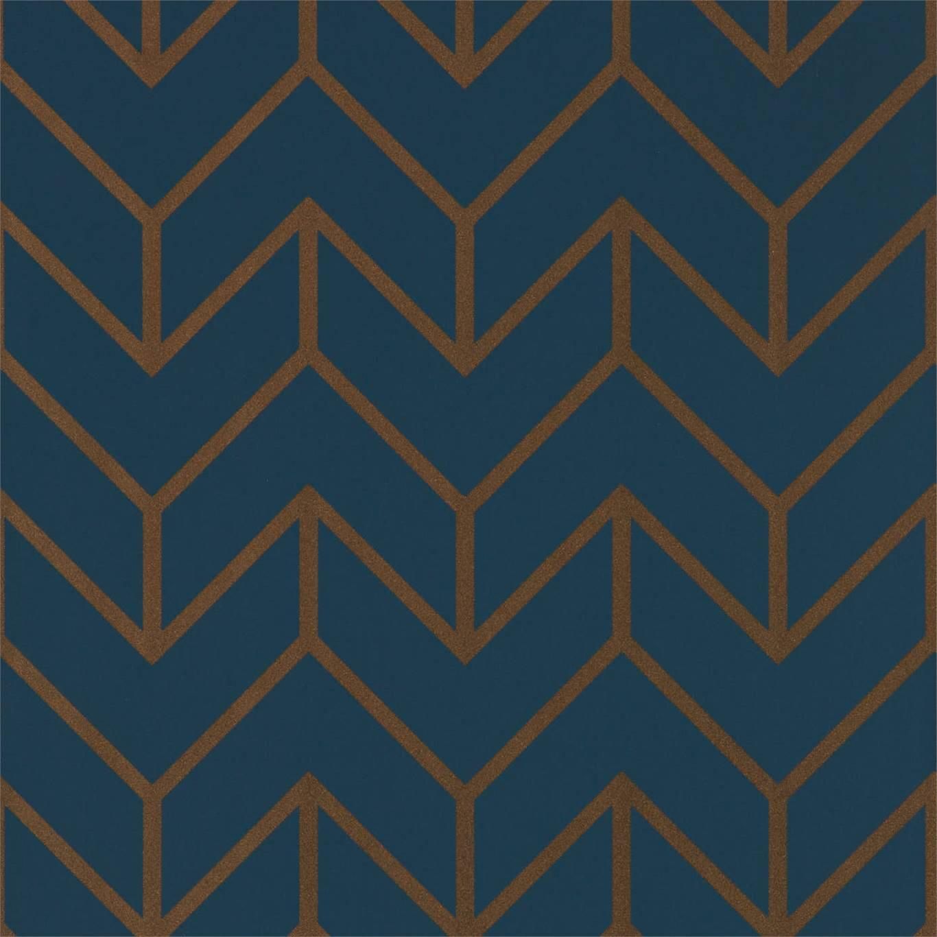 Harlequin Tessellation 111986 Wallpaper. Marine Copper. Fashion