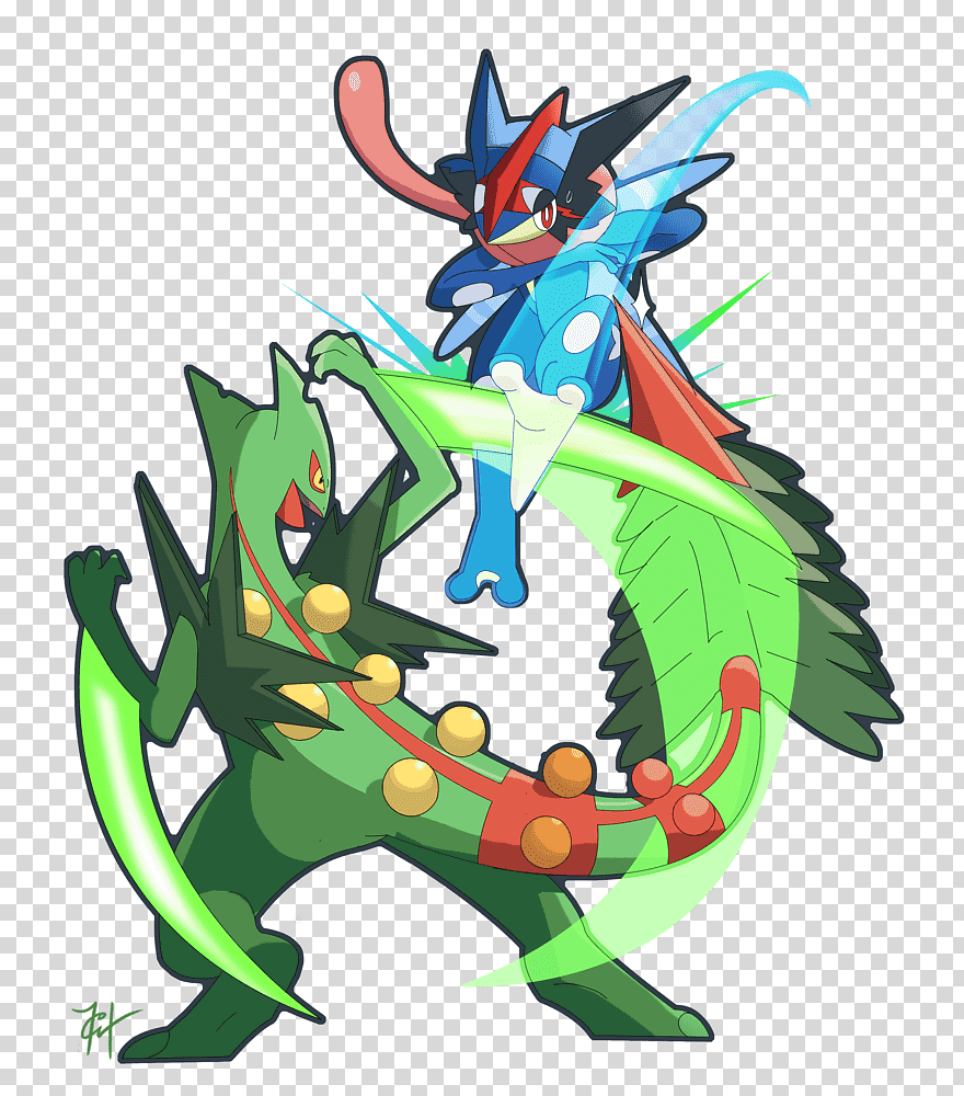 Ash Ketchum Pokémon X and Y Sceptile Charizard, others, dragon