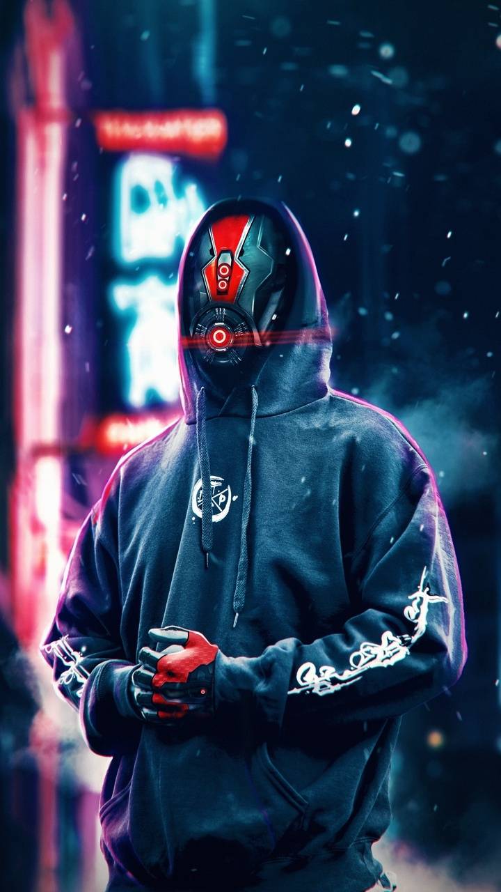 Hoodie and mask wallpaper