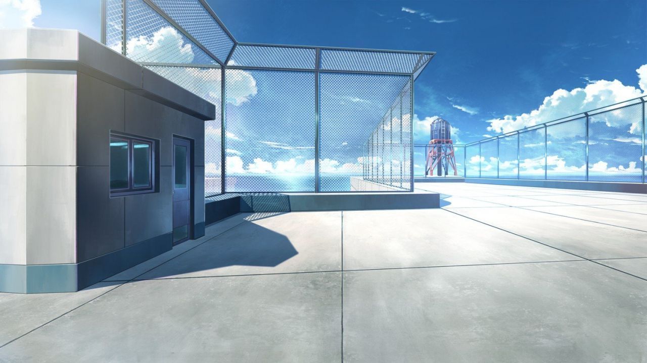 Anime School Balcony Rooftops. Anime scenery wallpaper, Anime