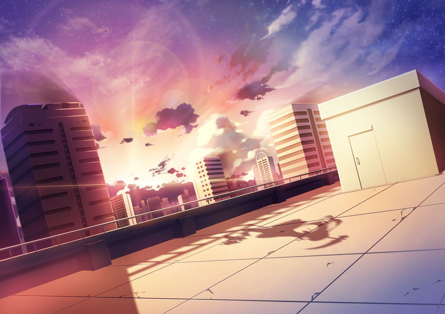 Anime Scenery Roof Top Wallpapers Wallpaper Cave - vrogue.co