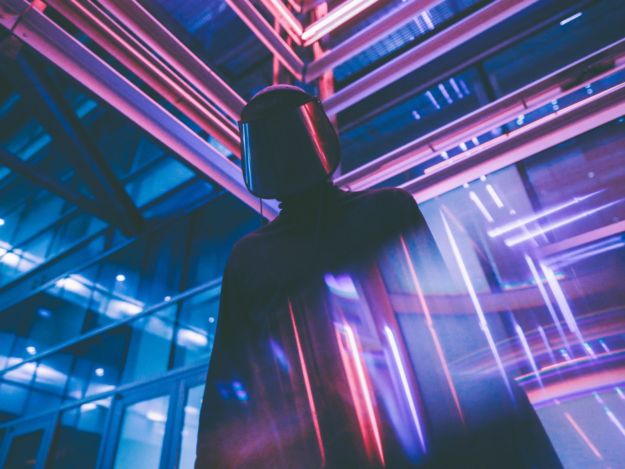 Wallpaper 4k mask, light, neon 4k Light, Mask, Neon