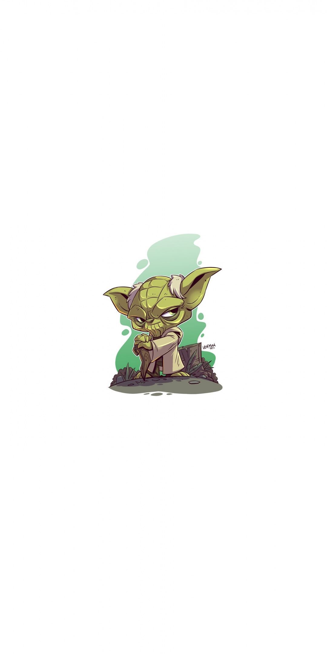 Yoda, Star Wars, minimal, art, 1080x2160 wallpaper. Yoda