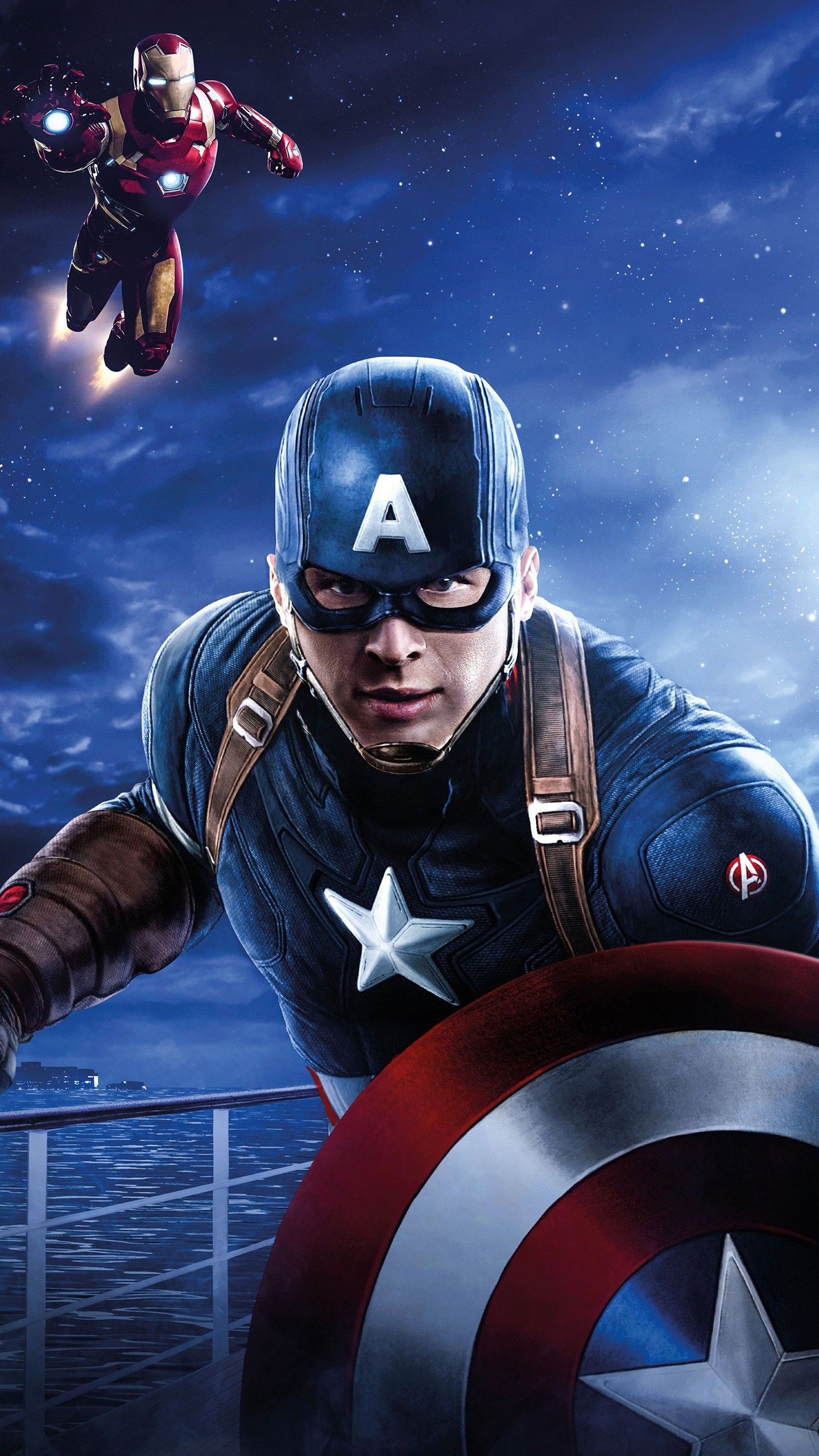 Marvel Day At Sea Iron Man Captain America Spider Man 4K 8K