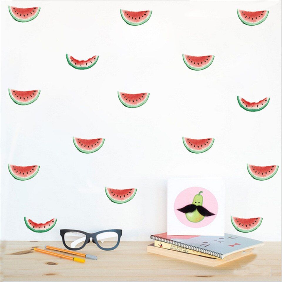 Summer Watermelon Wall Sticker Decals DIY Self adhesive Waterproof