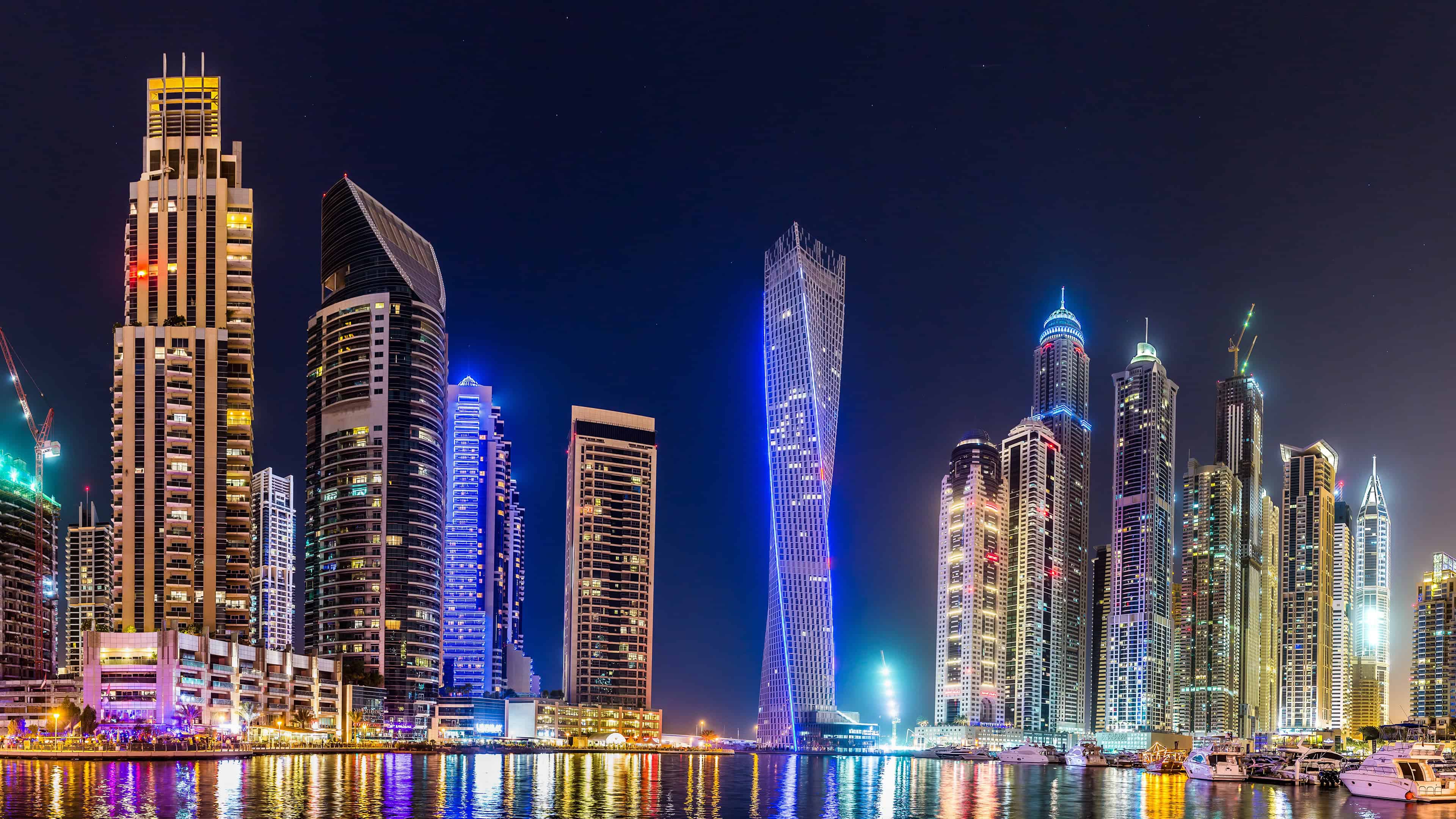 Dubai Night Skyline Wallpaper Free Dubai Night Skyline