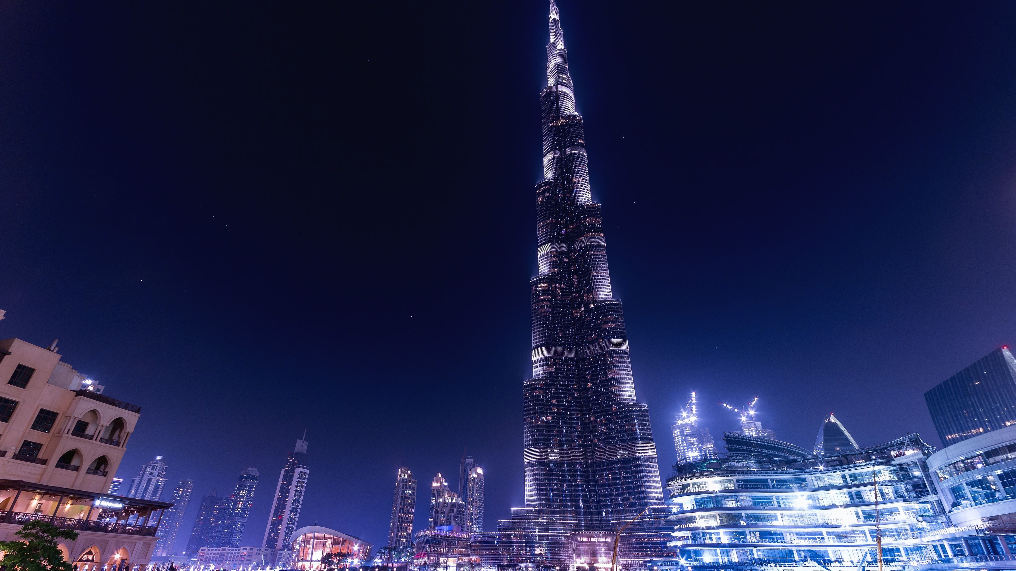 Wallpaper 4k Burj Khalifa Dubai Night 4k Wallpaper, Buildings
