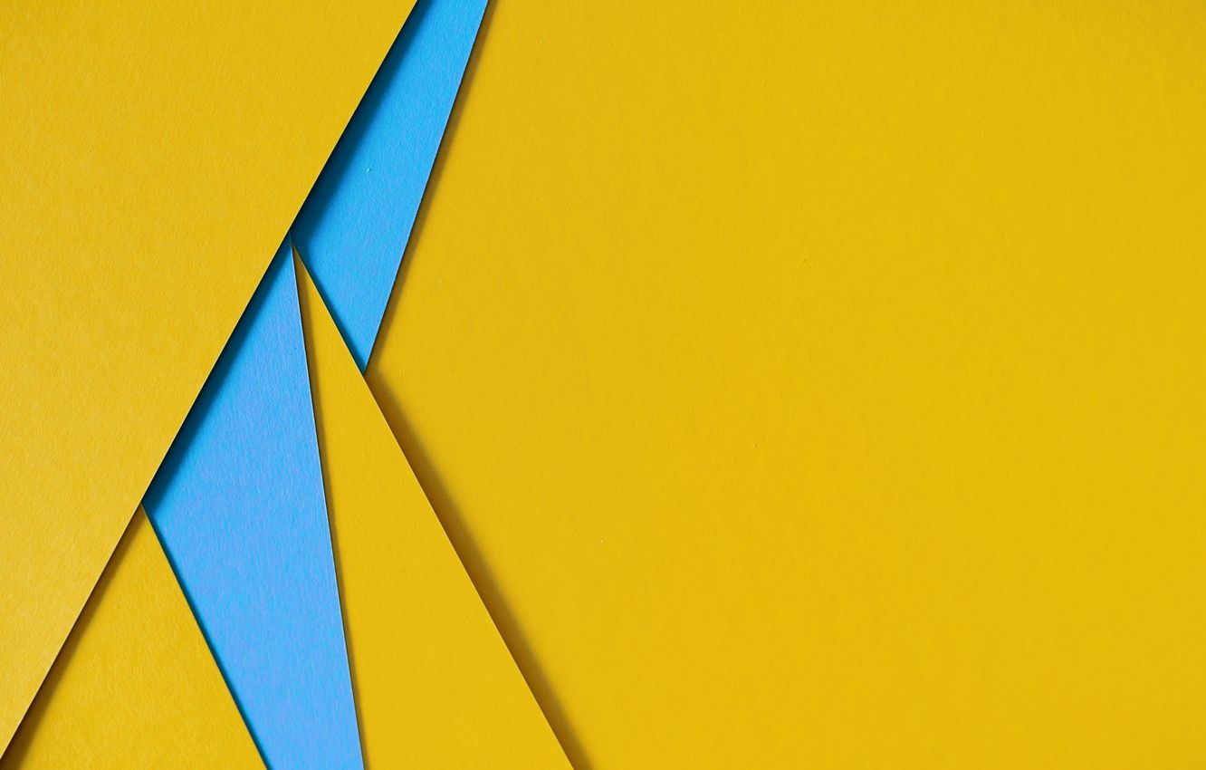 Wallpaper line, blue, yellow, geometry, background image