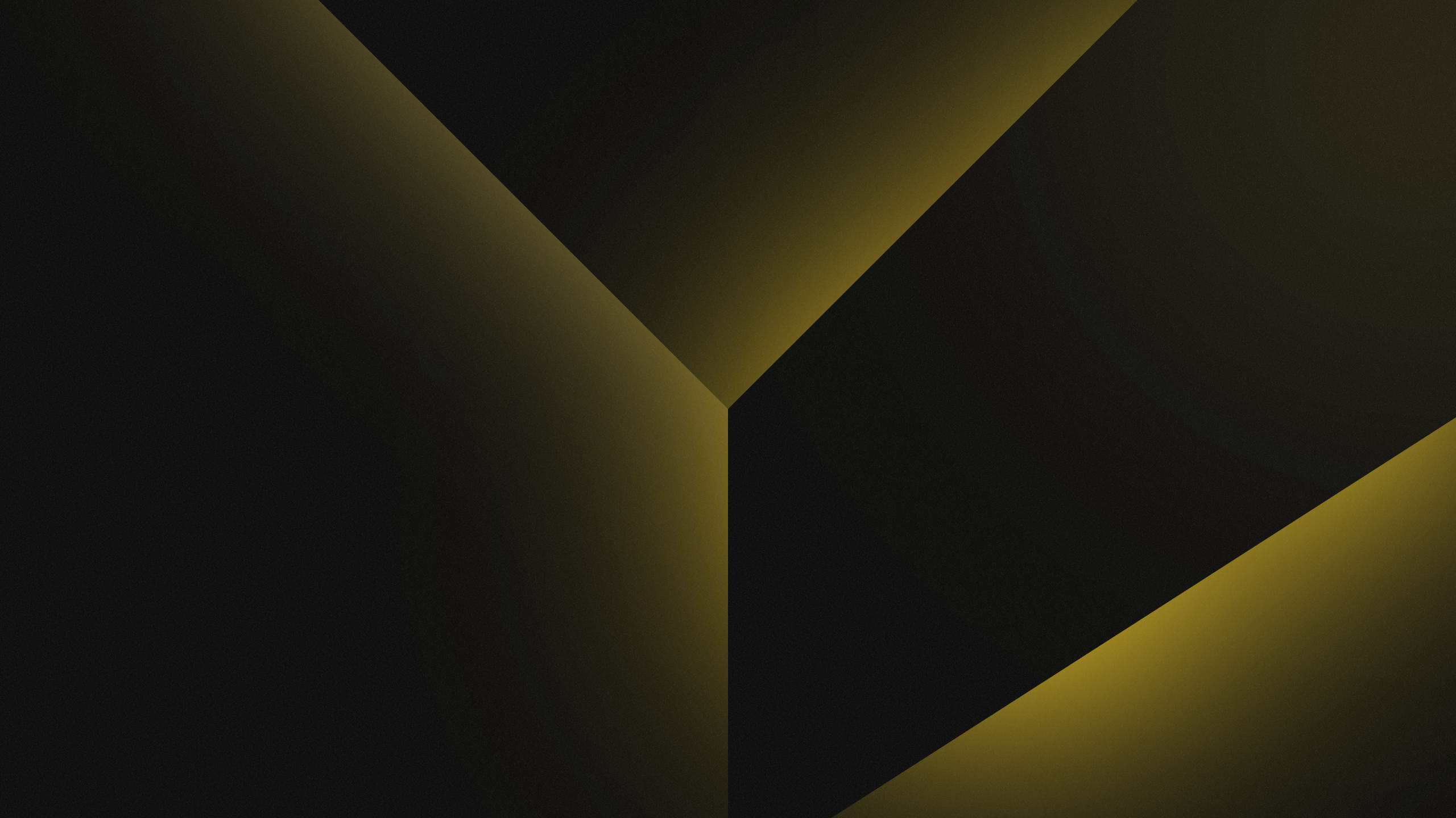 Wallpaper Geometric, Shapes, Dark background, Black, Yellow