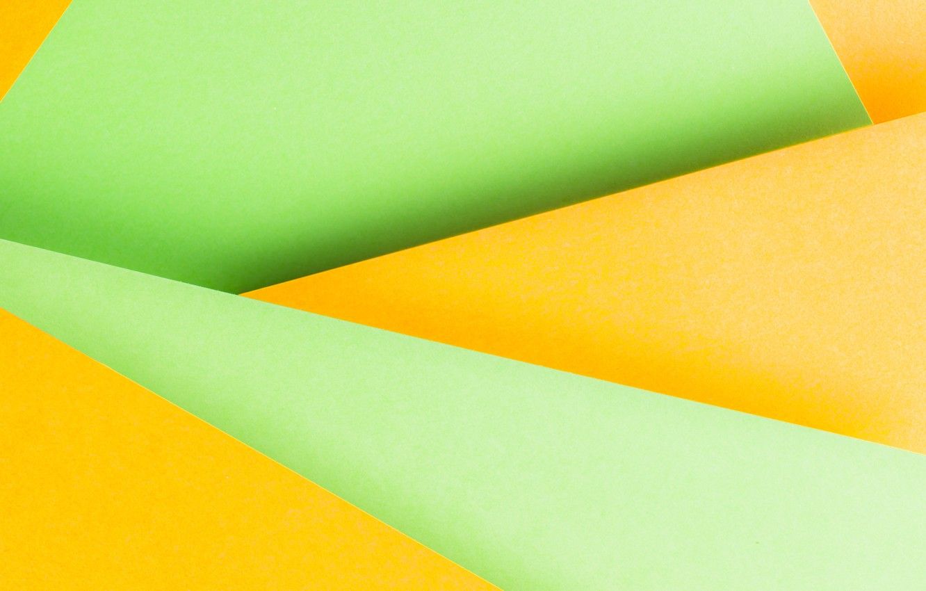 Wallpaper line, abstraction, background, green, geometry, yellow