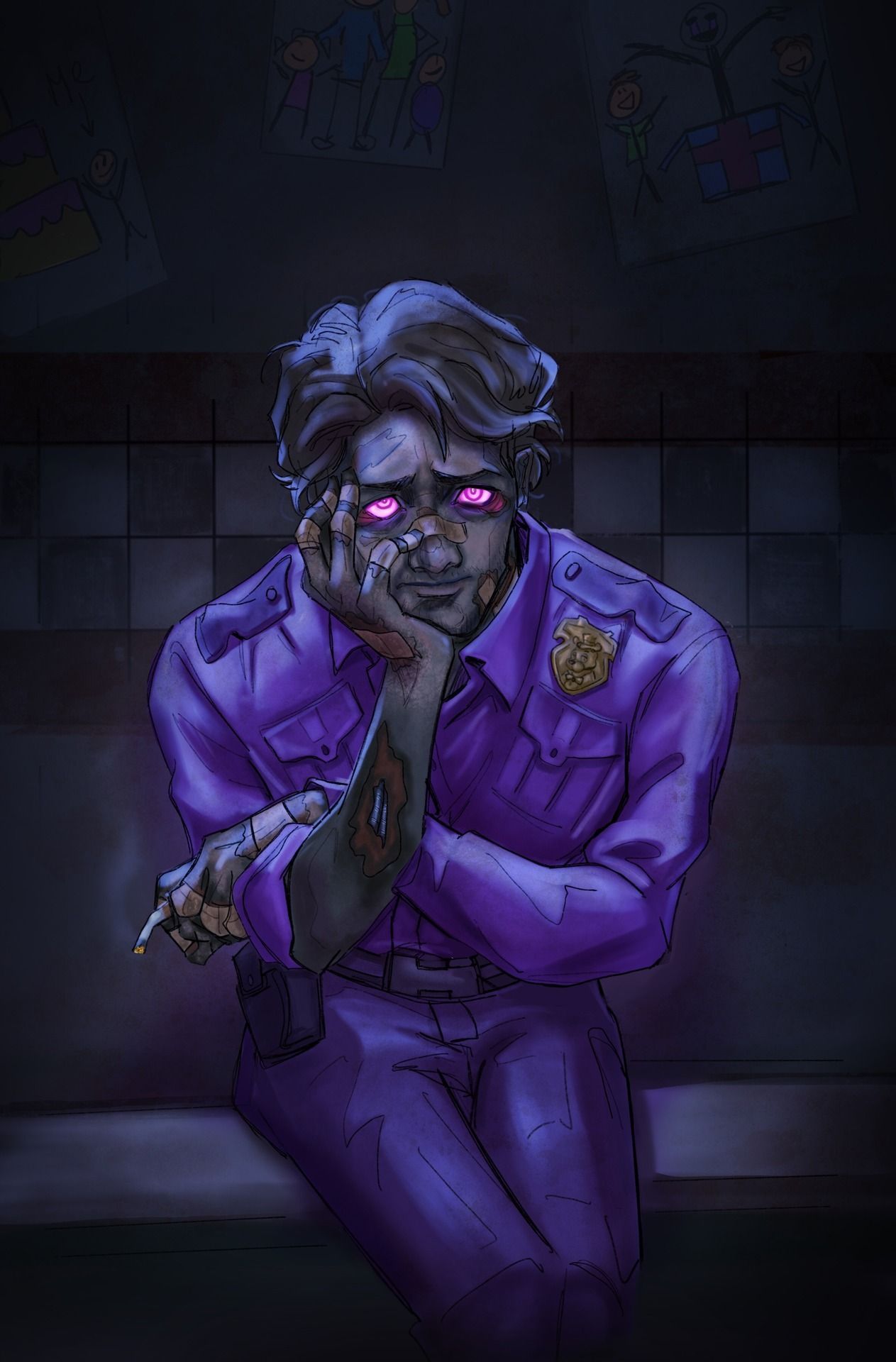 Michael Afton Afton Bluey Blueycapsules Carisca Wallpaper