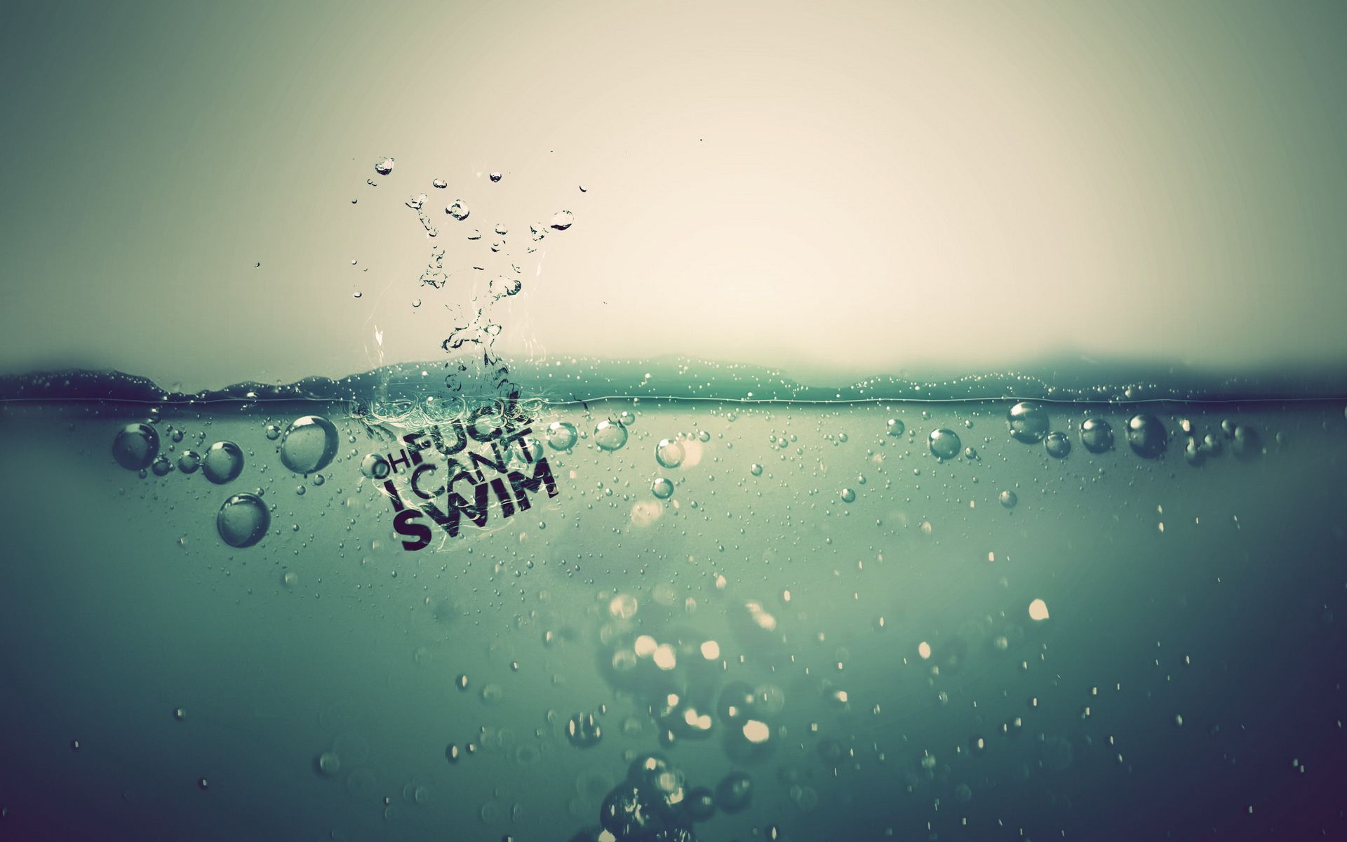 Oh Fuck I Cant Swim Wallpaper