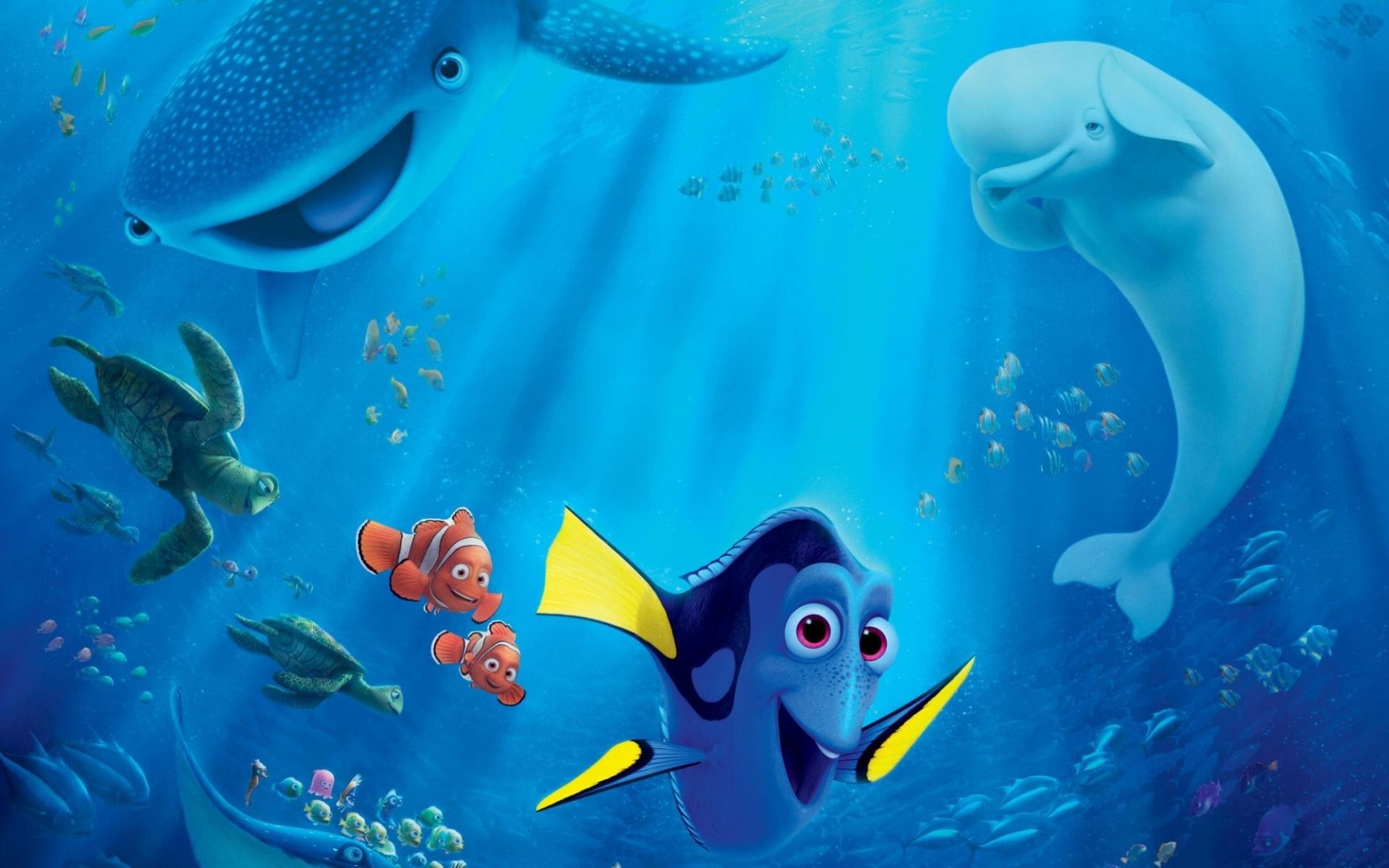 Finding Nemo wallpaper, Finding Dory, Pixar Animation Studios.
