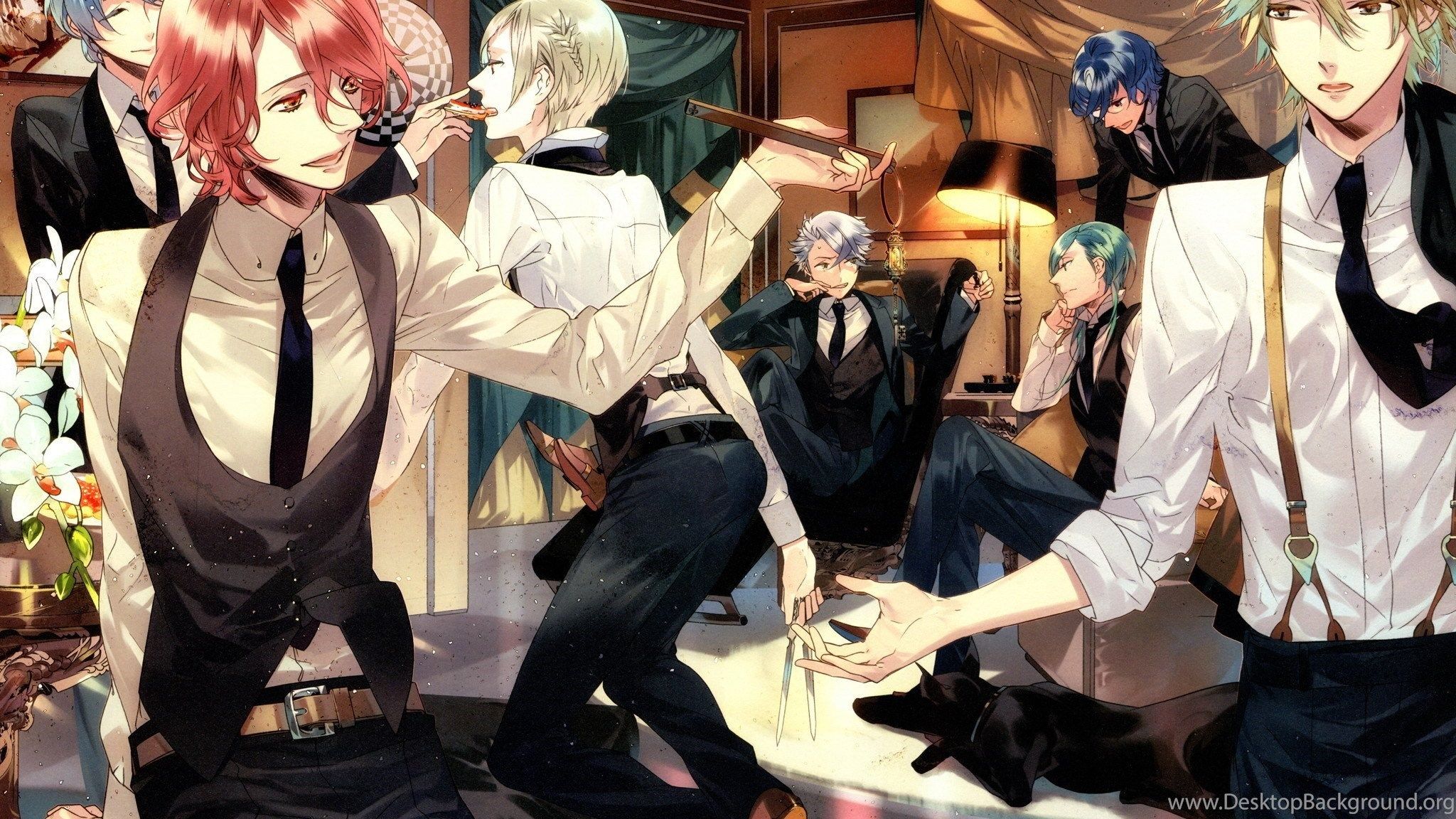 Starry Sky Series Anime Group Characters Friend Males Wallpaper