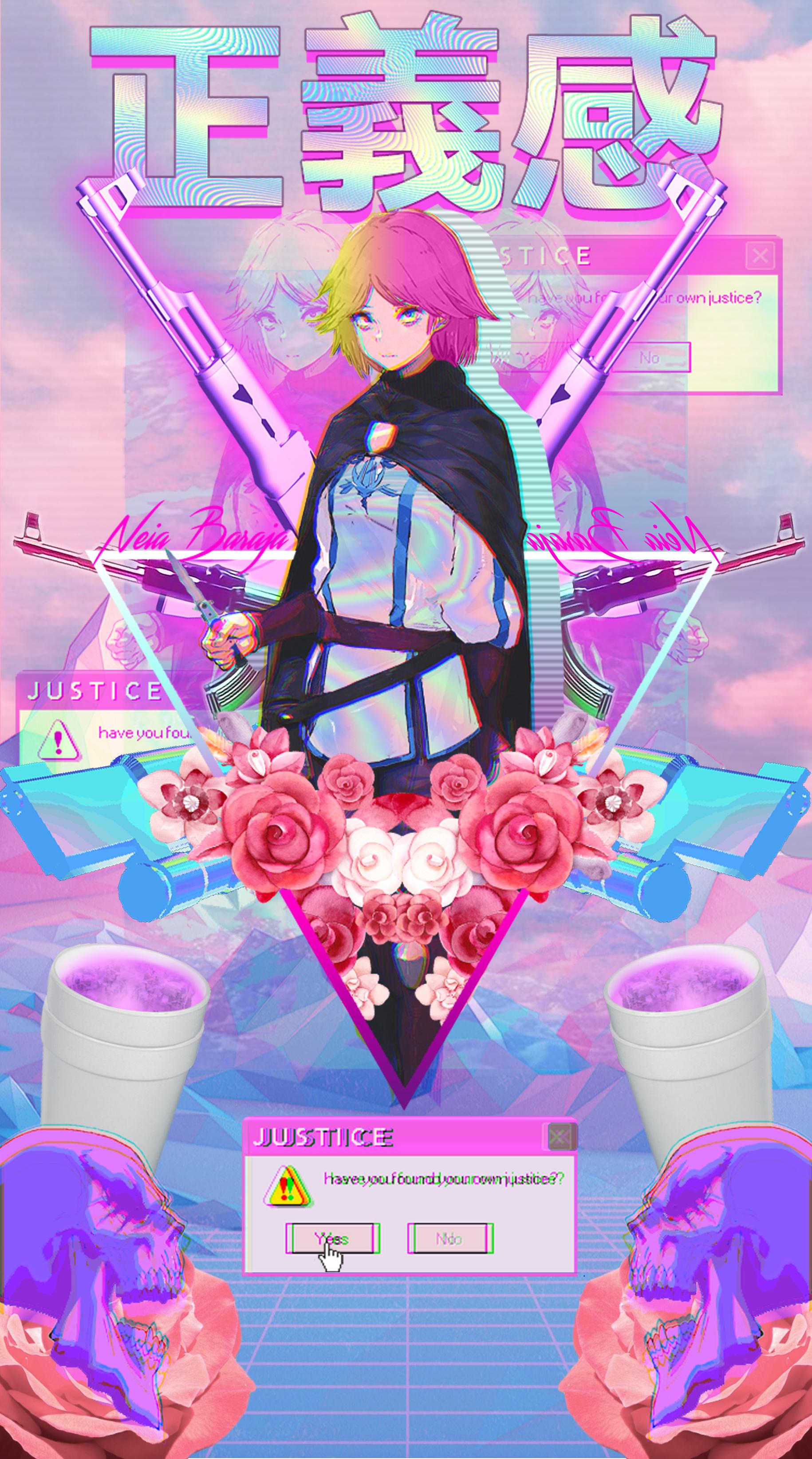 Vaporwave Anime Girl Glitch HD Wallpapers - Wallpaper Cave