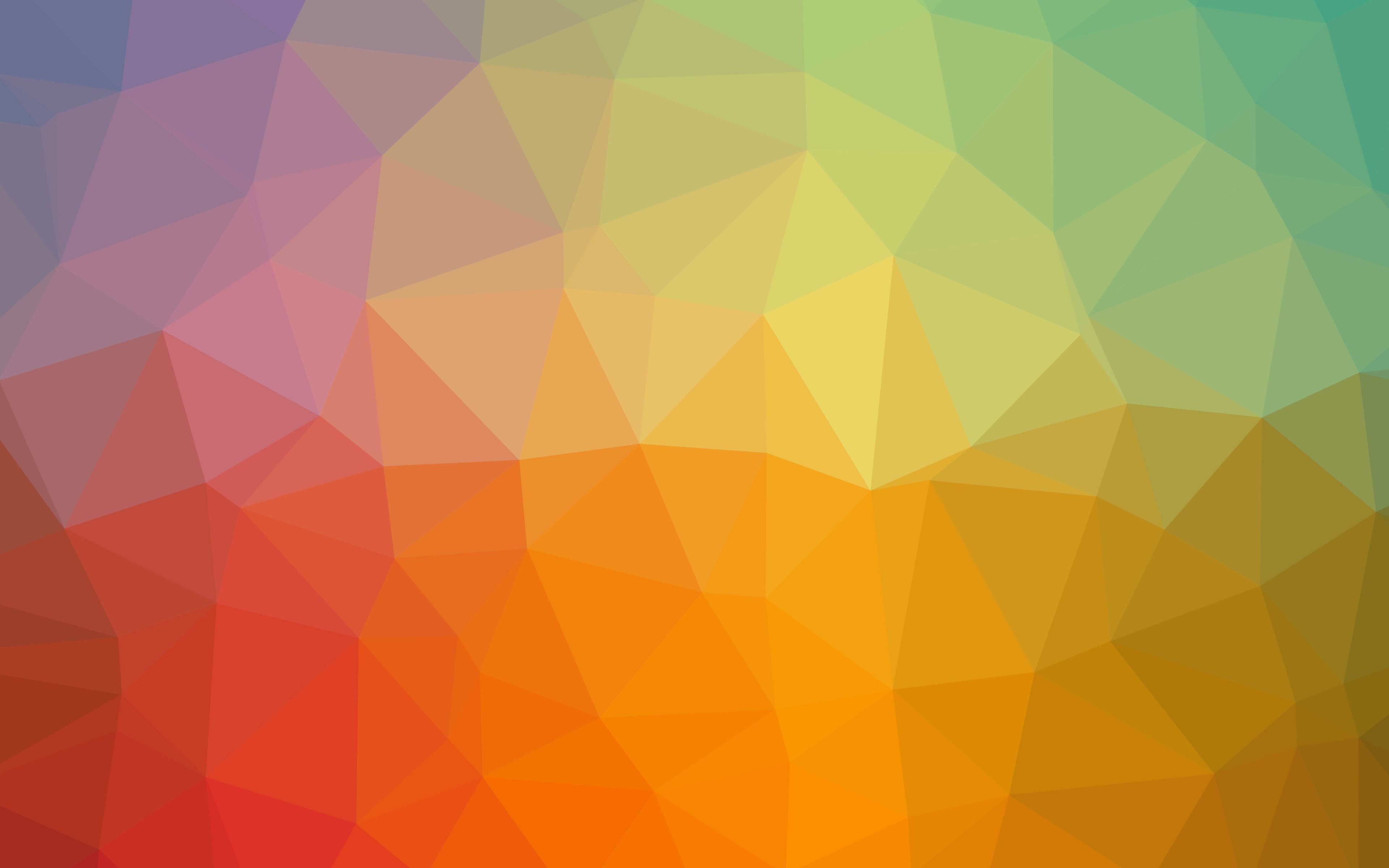 Download wallpaper polygon abstraction, geometric shapes, rainbow