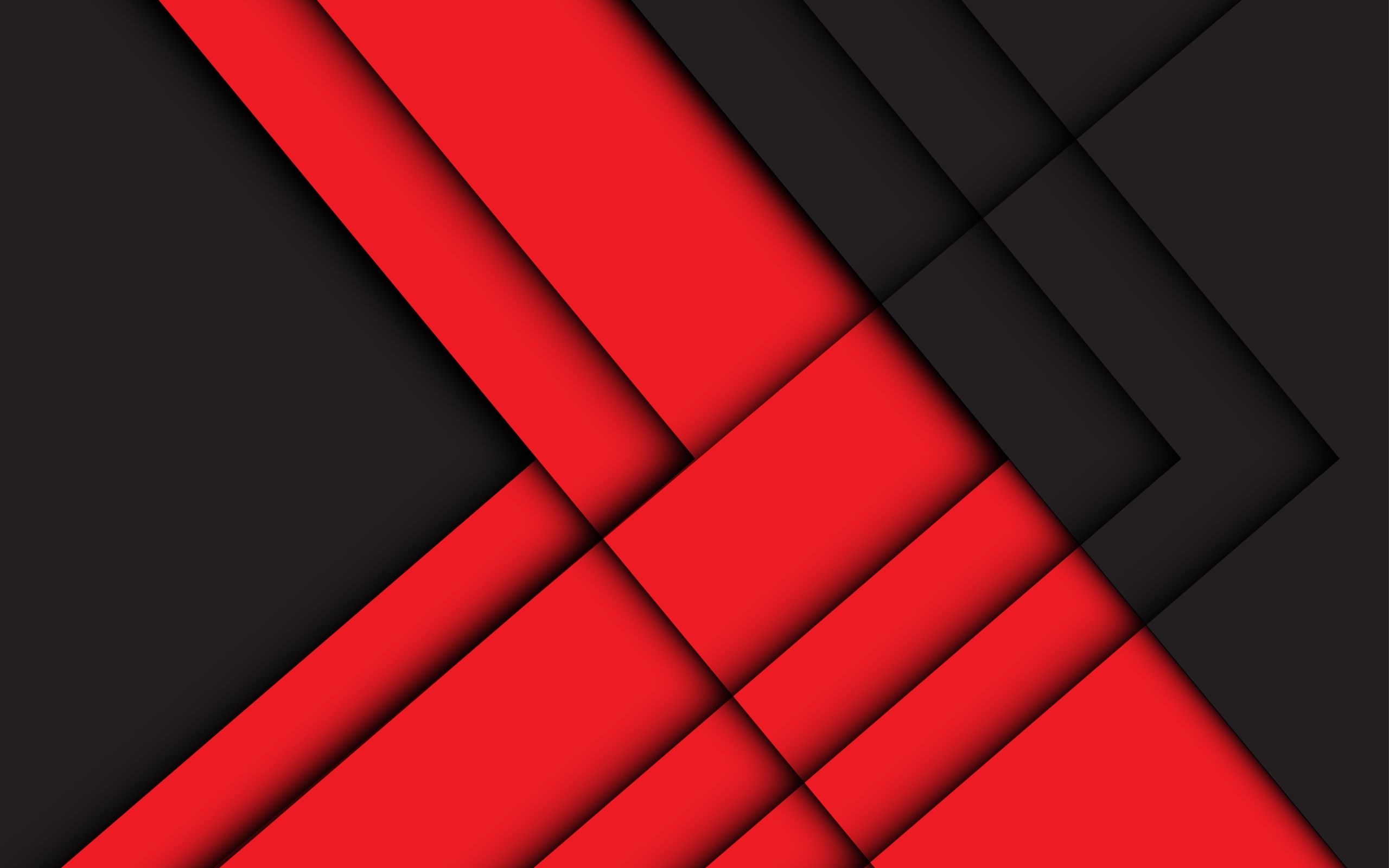 Wallpaper Of Artistic, Black, Geometry, Red, Shapes