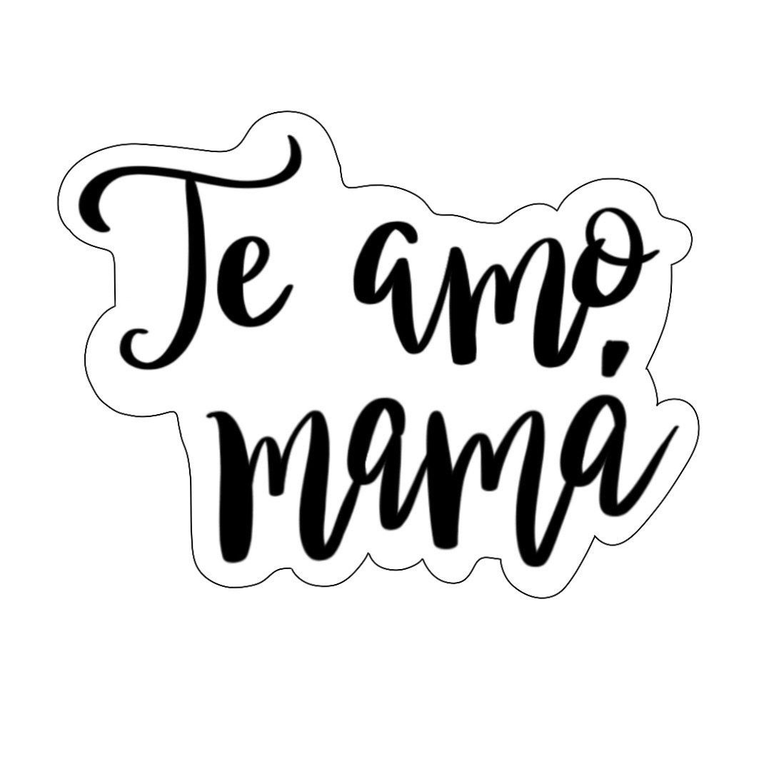 Download Free png Te Amo Mamá Plaque Cookie Cutter