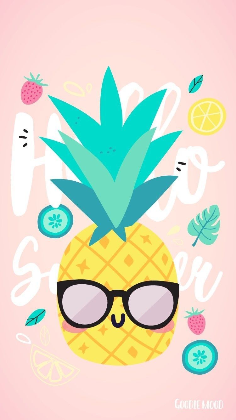 capas. Pineapple wallpaper, Cute summer wallpaper, iPhone wallpaper