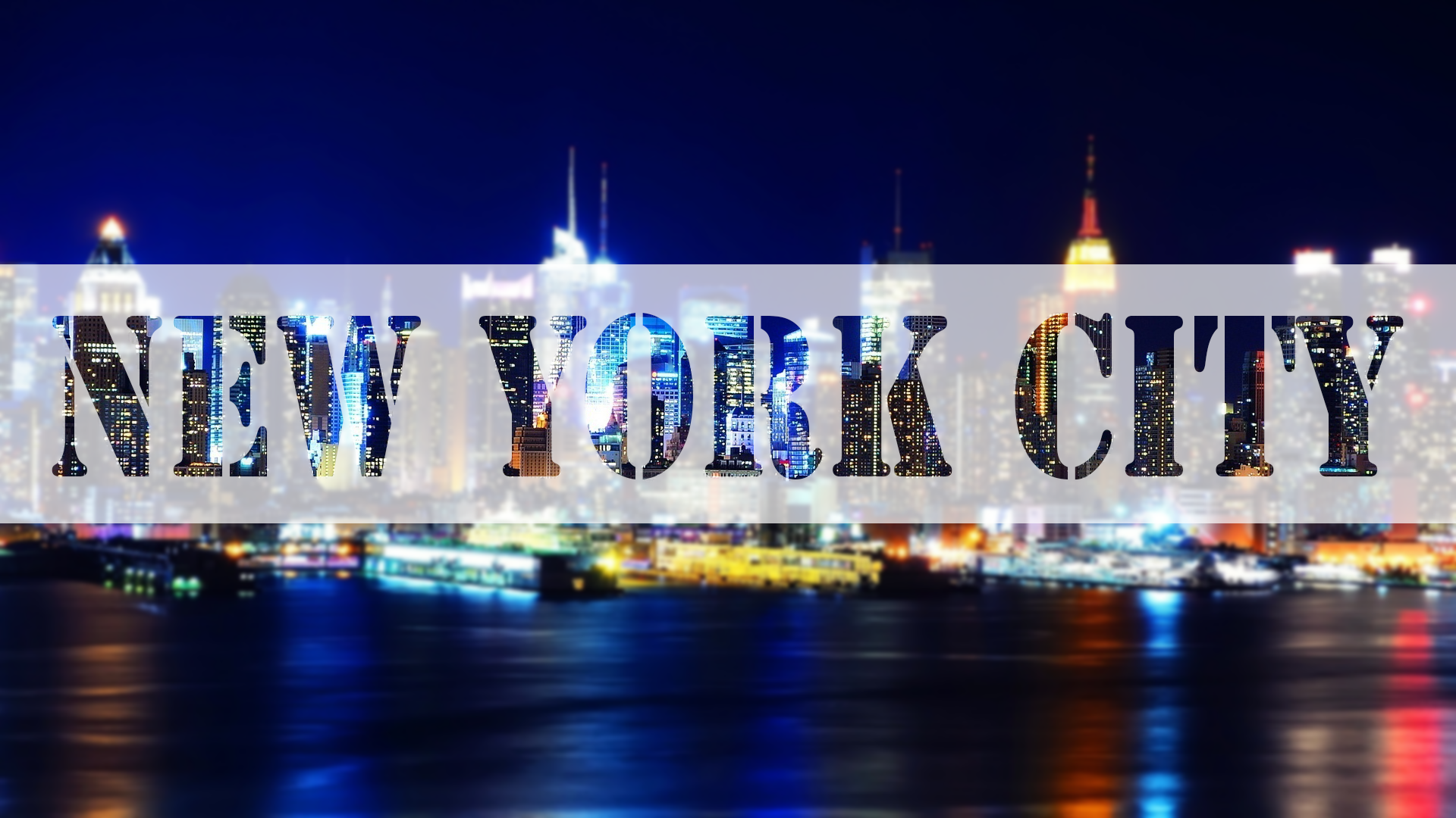 New York City Night Lights Hd Wallpaper
