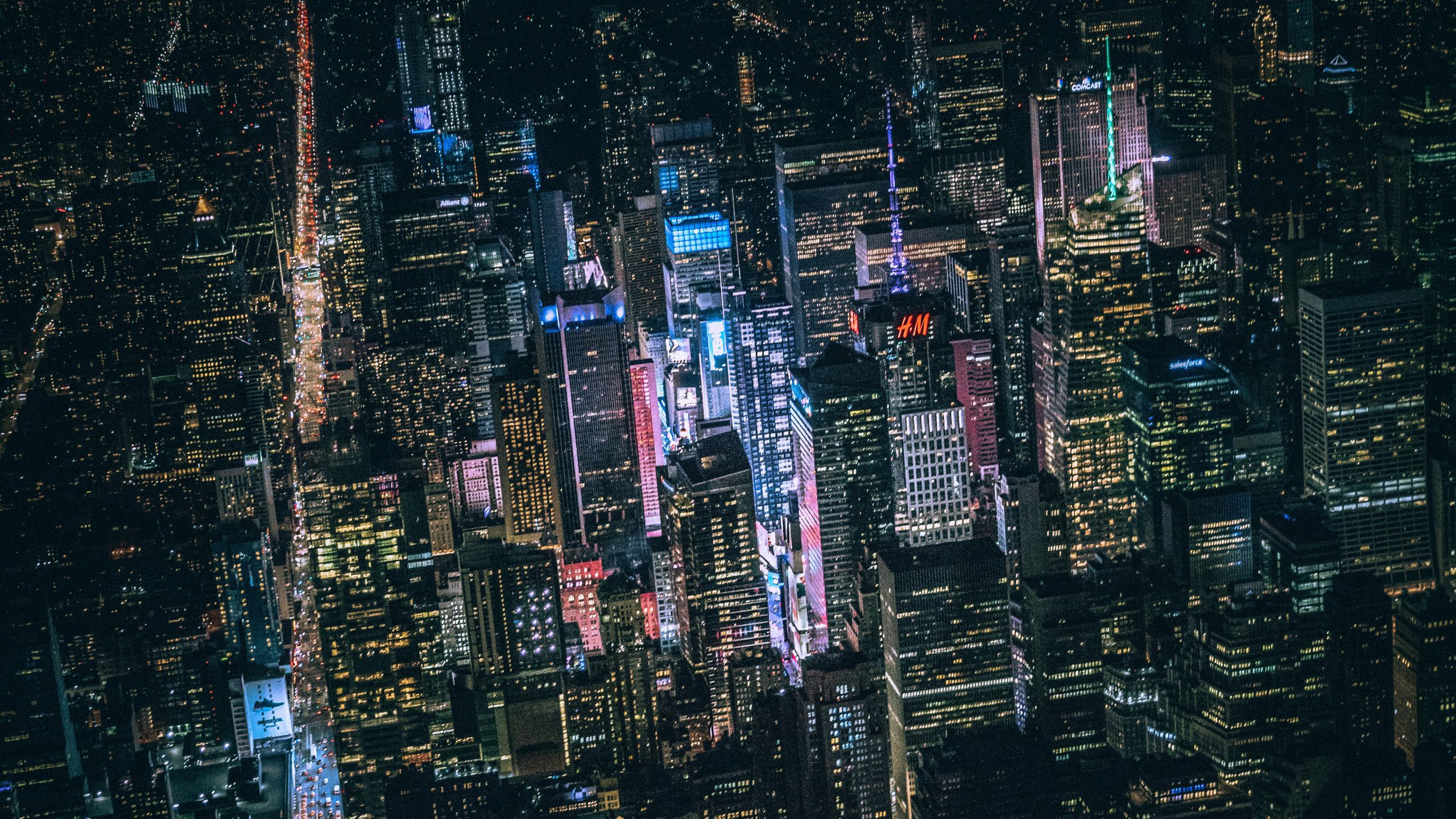 New York Dark City Night .hdqwalls.com